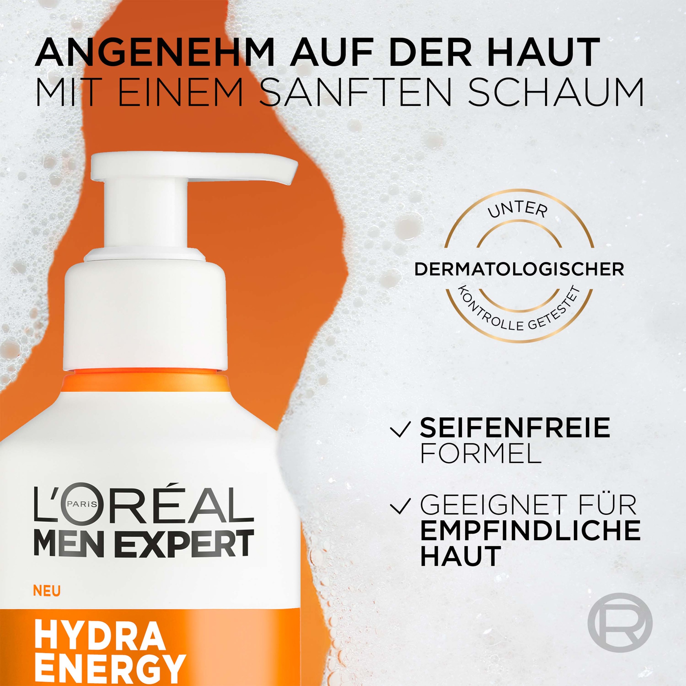 L'ORÉAL PARIS MEN EXPERT Gesichtsreinigungsgel »L'Oréal Men Expert Hydra Energy Reinigungsgel Erfrischend«