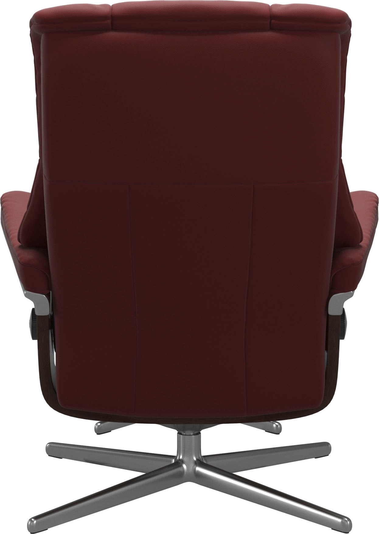 Stressless® Relaxsessel »Mayfair«, (Set, Relaxsessel mit Hocker), mit Hocker, mit Cross Base, Größe S, M & L, Holzakzent Braun