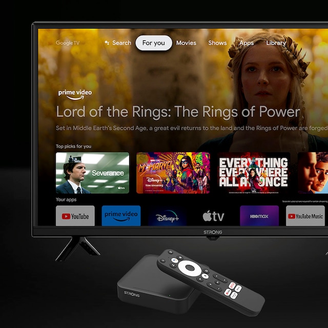 Strong Streaming-Box »LEAP-S3«, 4K UHD Google TV Box mit Android 11 ➥ 3  Jahre XXL Garantie | UNIVERSAL
