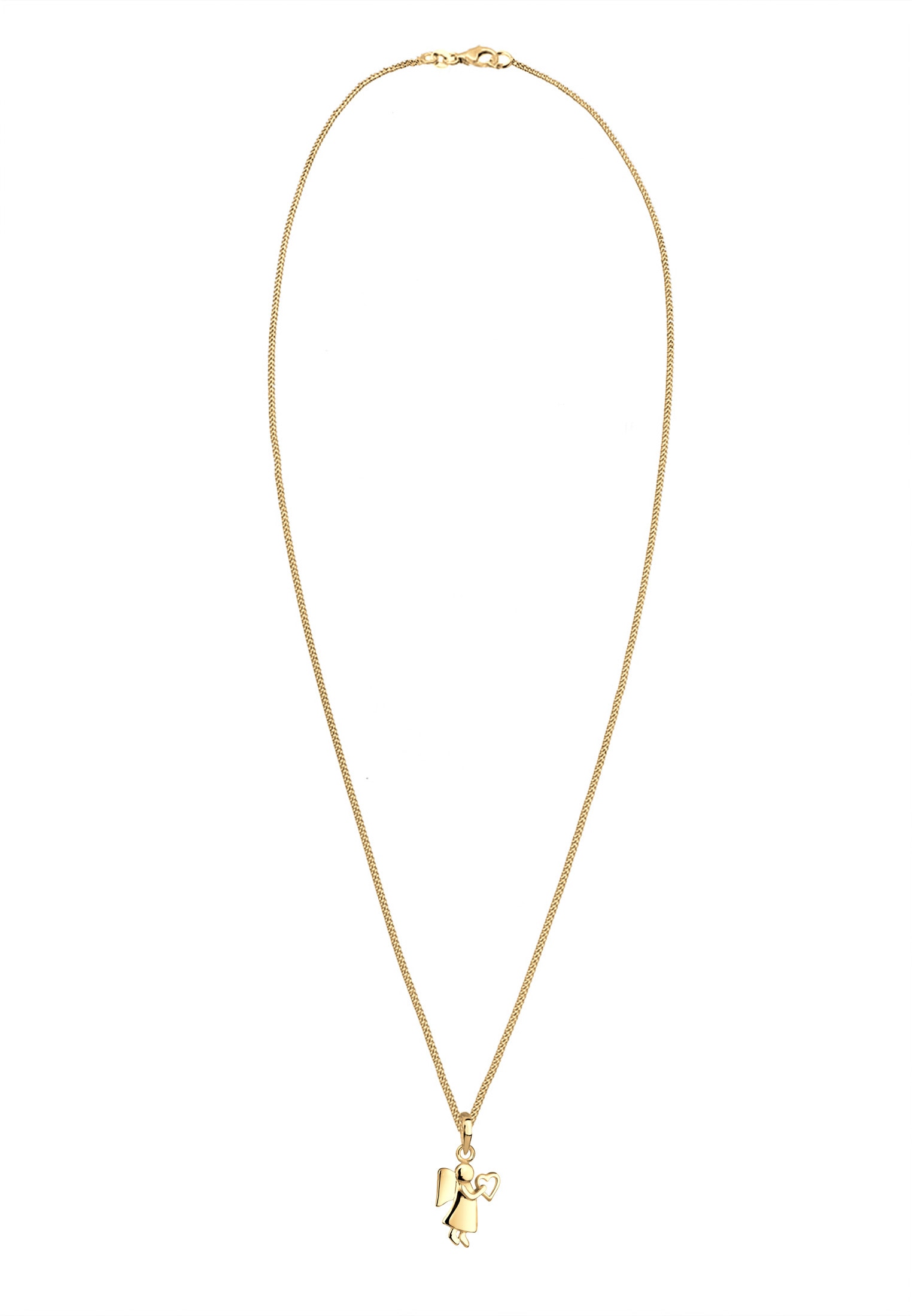 Elli Kette mit Anhänger »Halskette Engel Herz Glücksbringer Symbol Schmuck Geschenk 925 Silber«