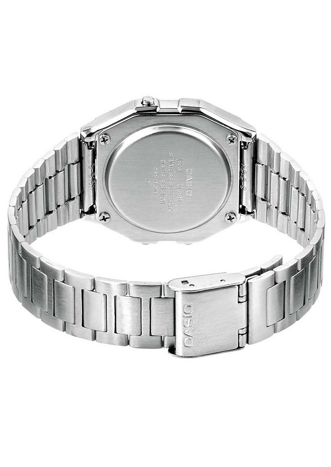 CASIO VINTAGE Chronograph, Quarzuhr, Armbanduhr, Damenuhr, Herrenuhr, Digitaluhr,Edelstahlarmband
