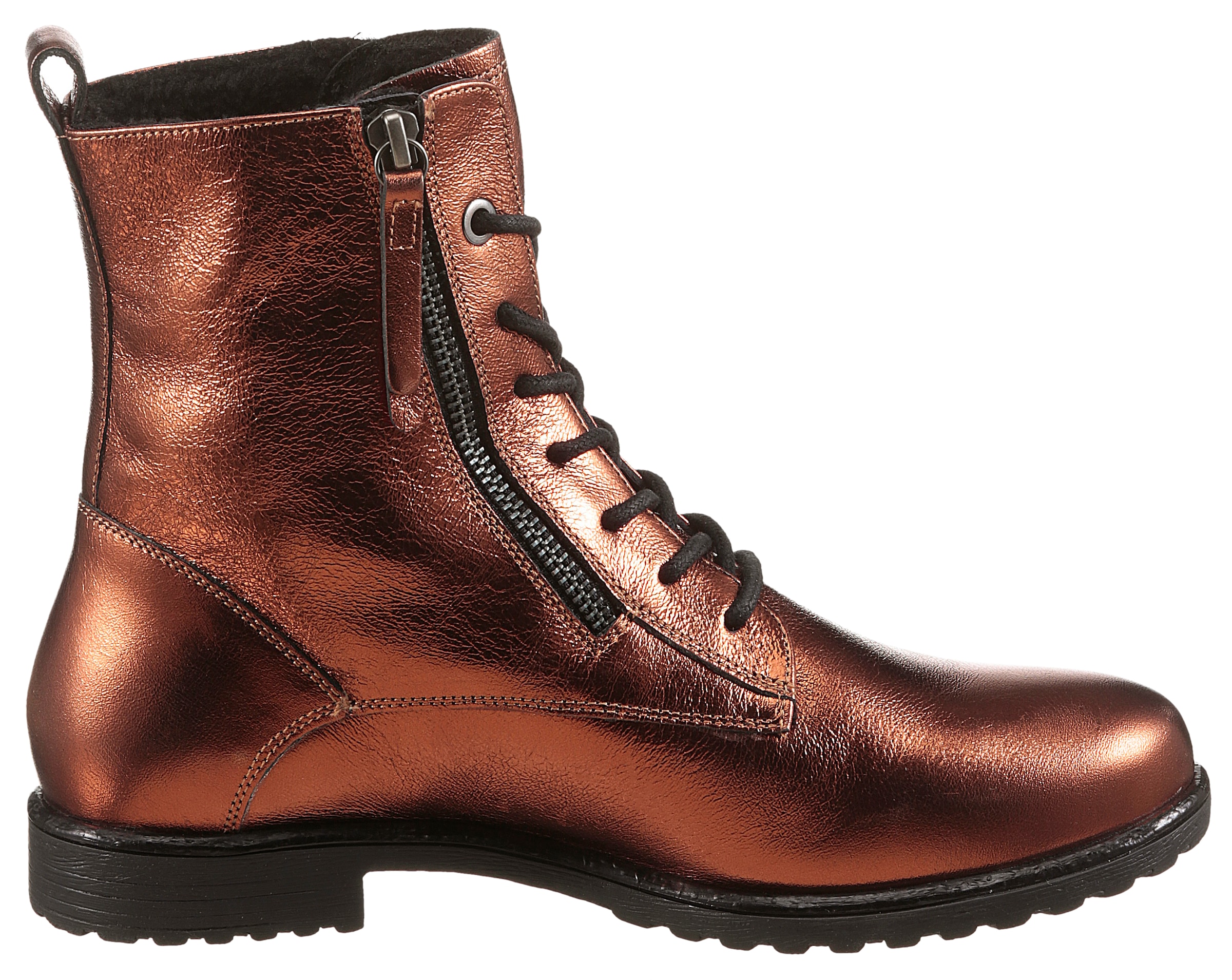Ara Schnürboots »LIVERPOOL«, Kurzstiefel, Biker Boots in Bequemweite G (= weit)