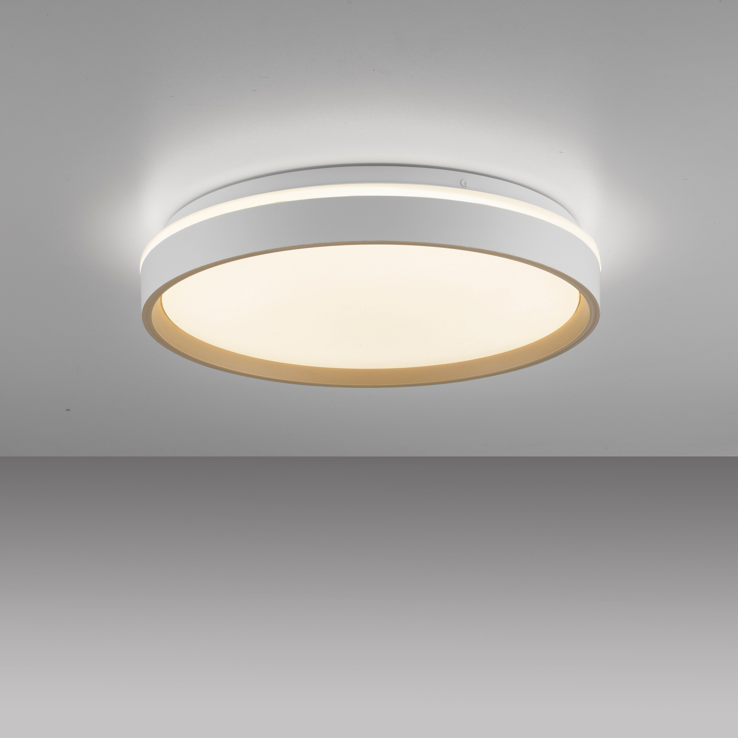JUST LIGHT LED Deckenleuchte »MIO« LED-Board 1 Stk. warmweiß - kaltweiß CCT-Farbtemperatursteuerung, Infrarot-FB, Stufenlos dimmbar, Memory