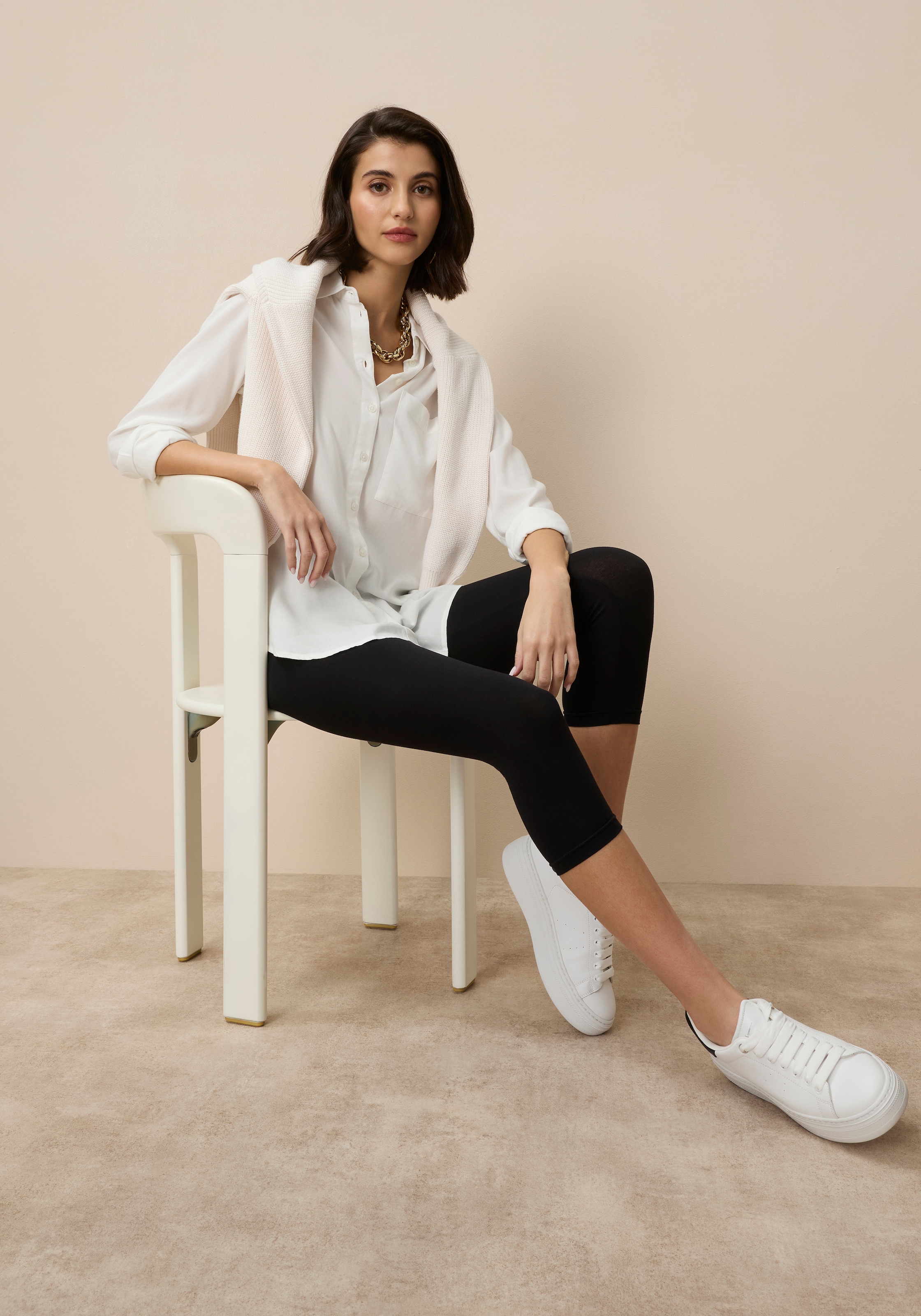 Tamaris Caprileggings  in 3/4-Länge mit bequemem, elastischem Bund