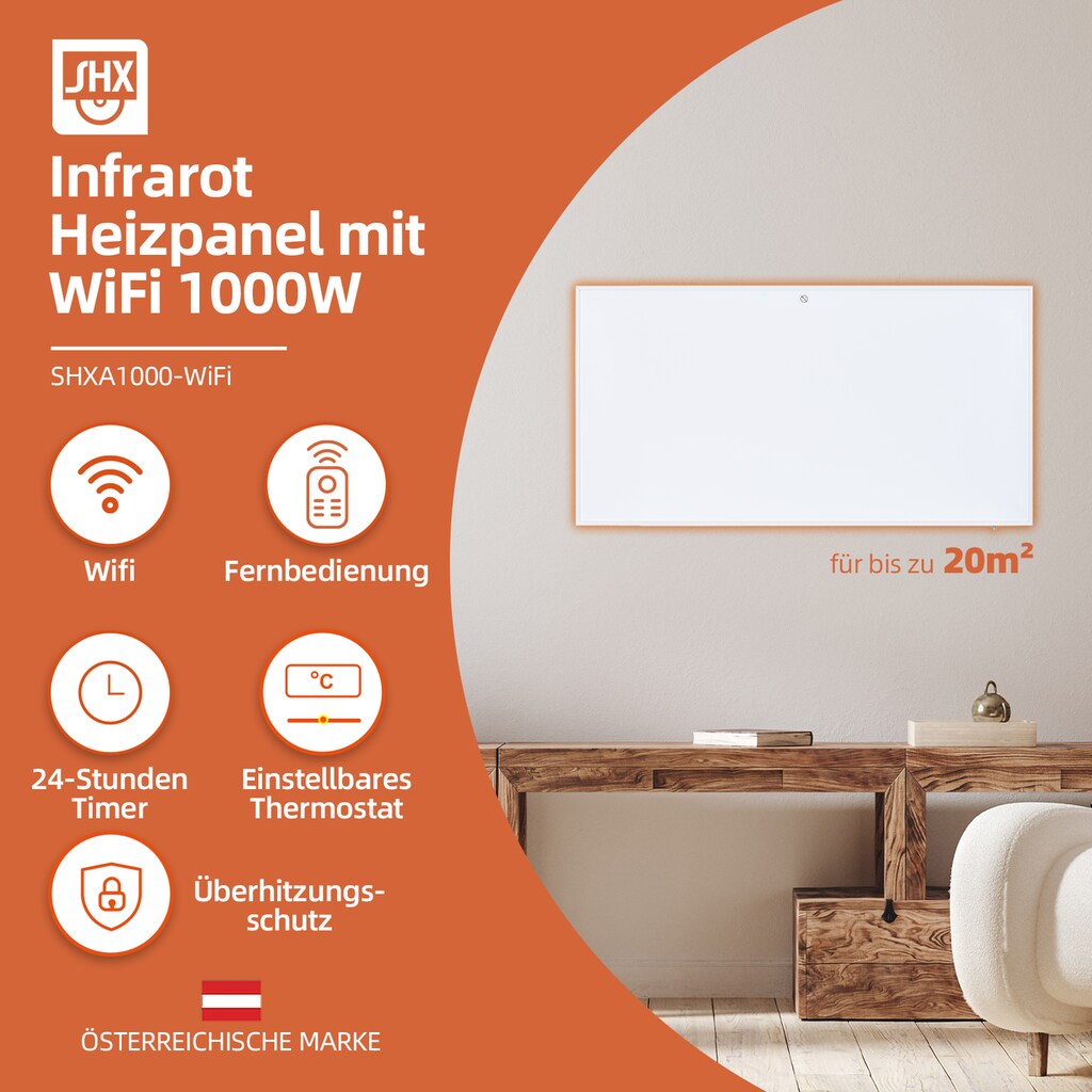 SHX Infrarotstrahler »SHXA1000-WiFi«