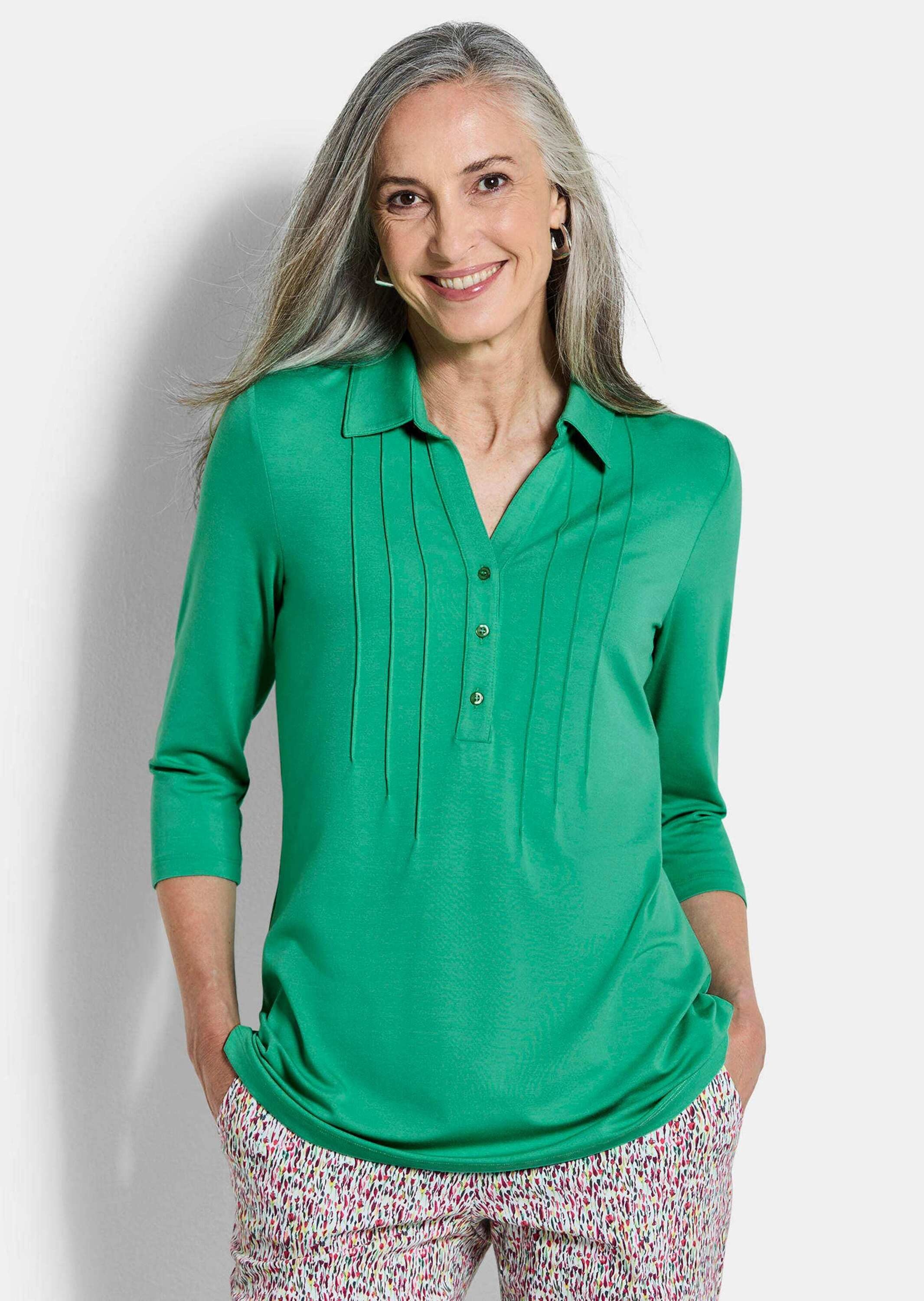 GOLDNER Tunika »Elegantes Blusenshirt mit Biesen« stretchbequeme Jerseyqualität