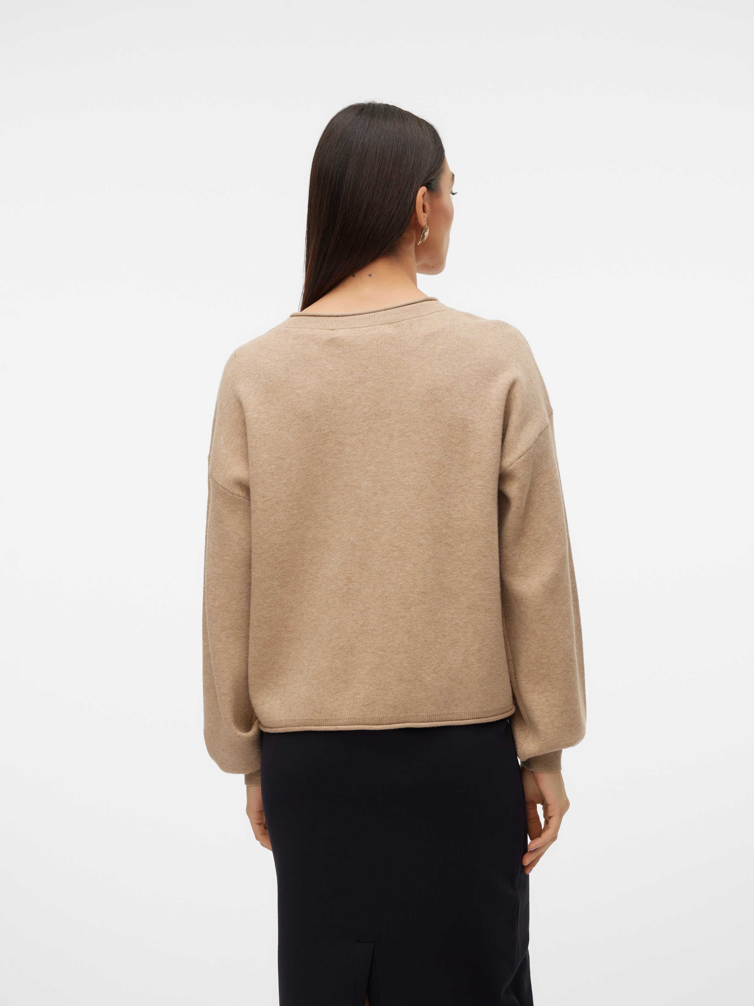 Vero Moda Strickjacke »VMGOLD ROLL LS V-NECK CARDIGAN«