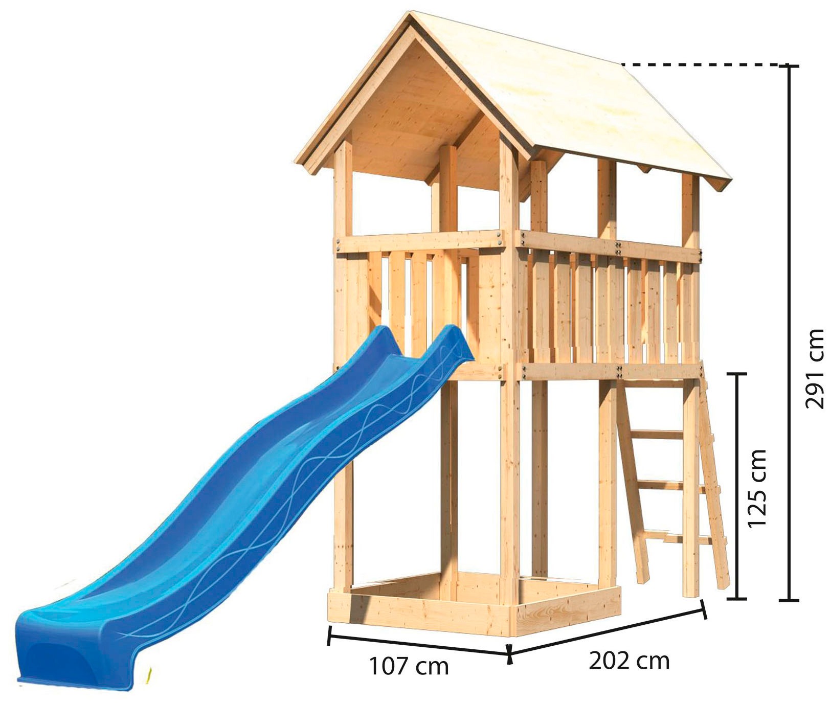 KONIFERA Spielturm »Winnie 3«, BxTxH: 107x202x291 cm