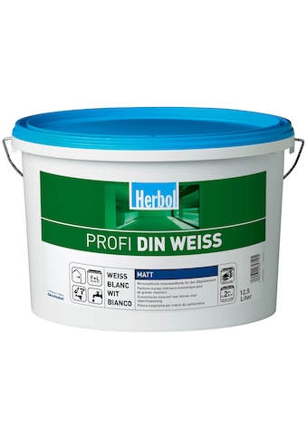 Herbol Wand- und Deckenfarbe »Profi DIN weiß«, 12,5 Liter, weiß kaufen