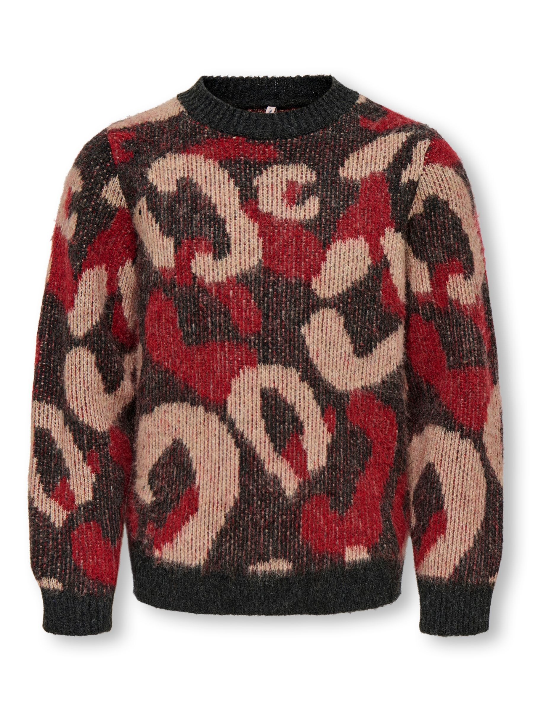 KIDS ONLY Rundhalspullover »KOGWILD L/S JQ O-NECK KNT«