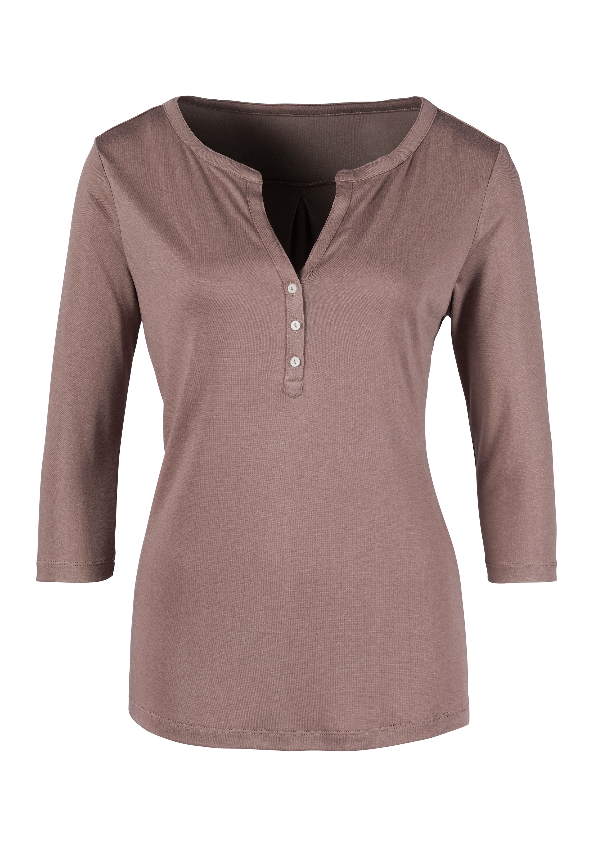 LASCANA 3/4-Arm-Shirt, (2er-Pack), in modischer Blusenoptik