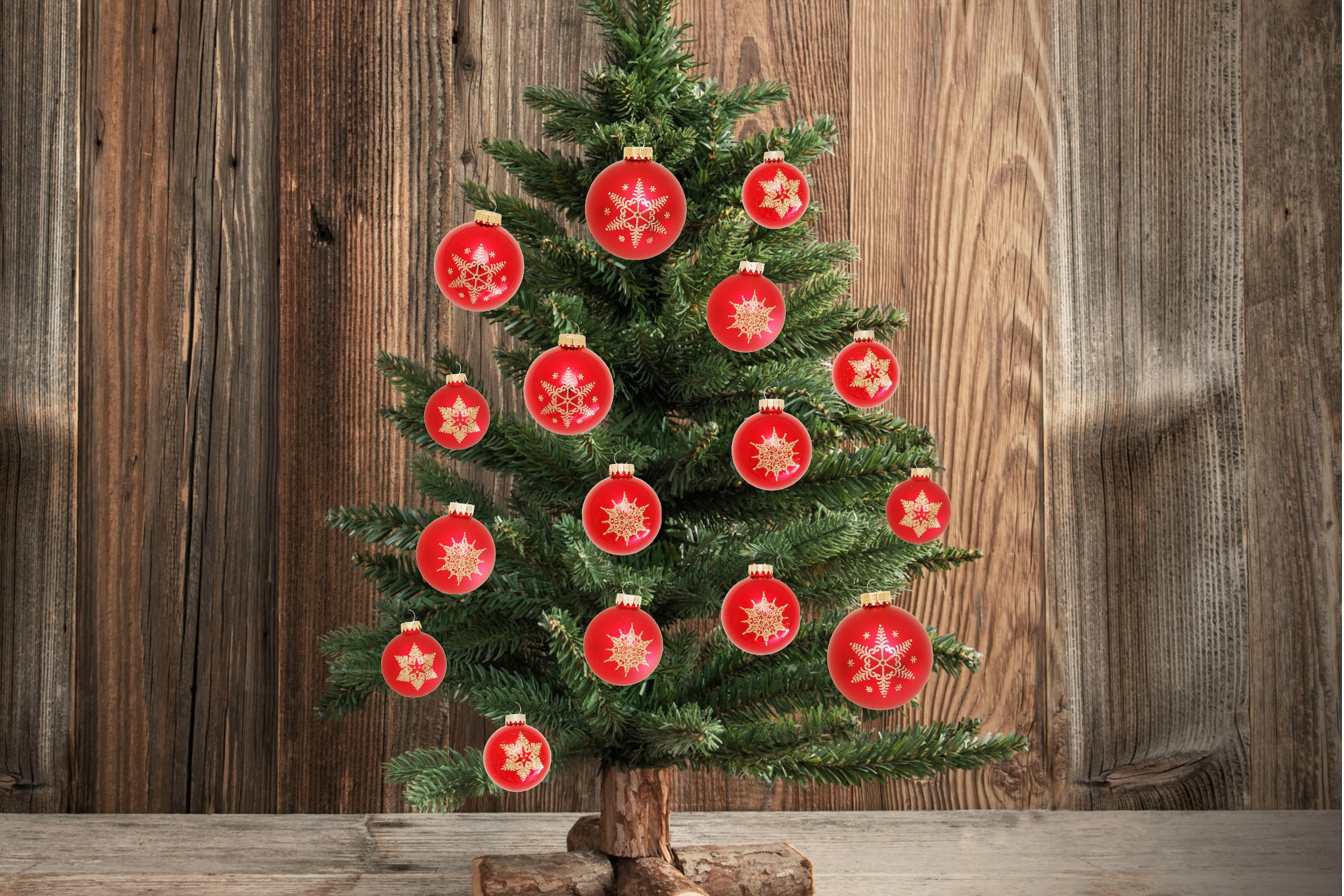rot«, 16 Krebs bequem St.), Glas Weihnachtsbaumkugel aus »Schneeflocke online (Set, kaufen Lauscha Glas Christbaumkugeln Weihnachtsdeko, Christbaumschmuck,