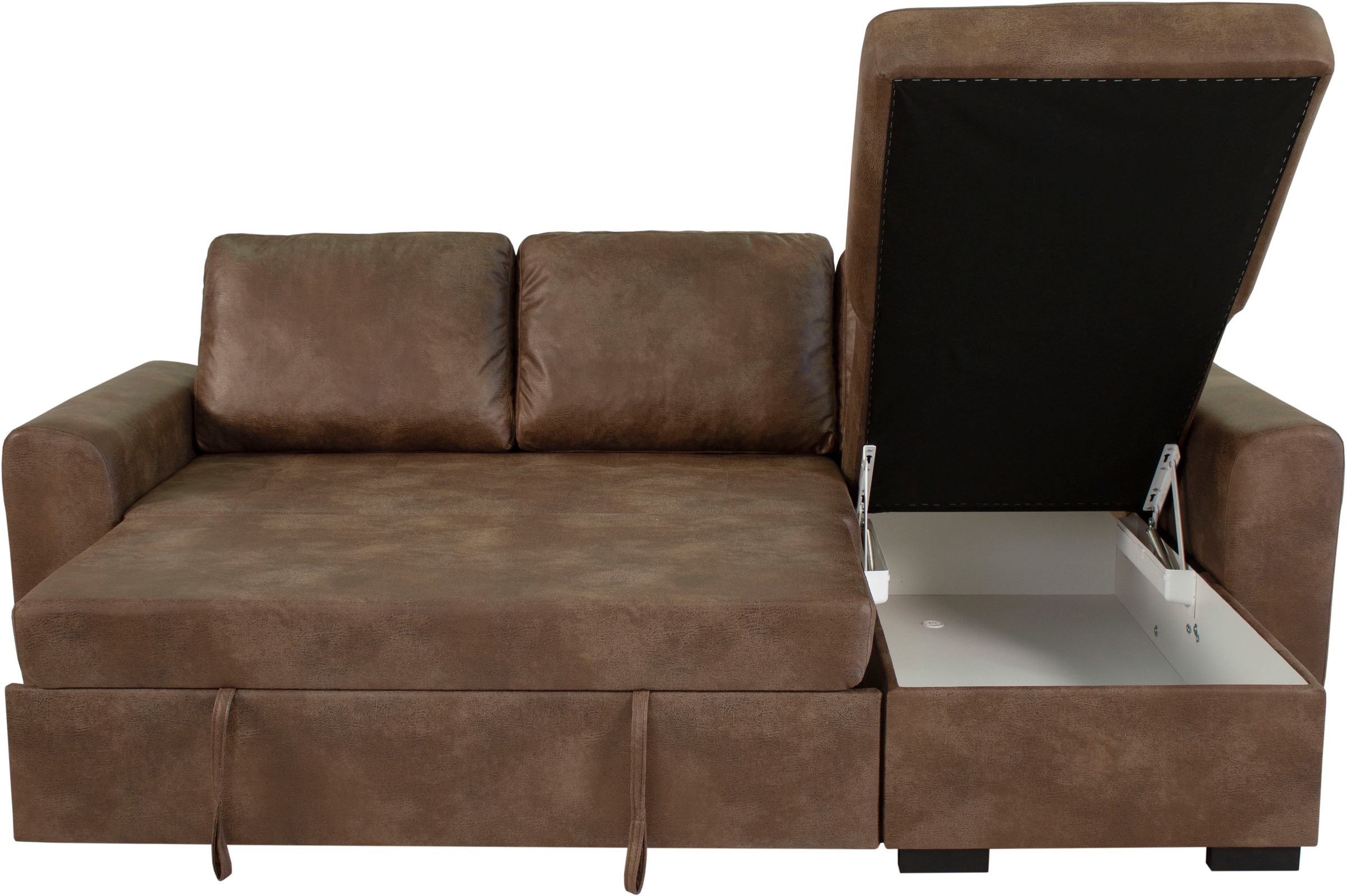 Trends by HG Ecksofa »Poll L-Form, B: 245 cm« mit Schlaffunktion & Bettkasten