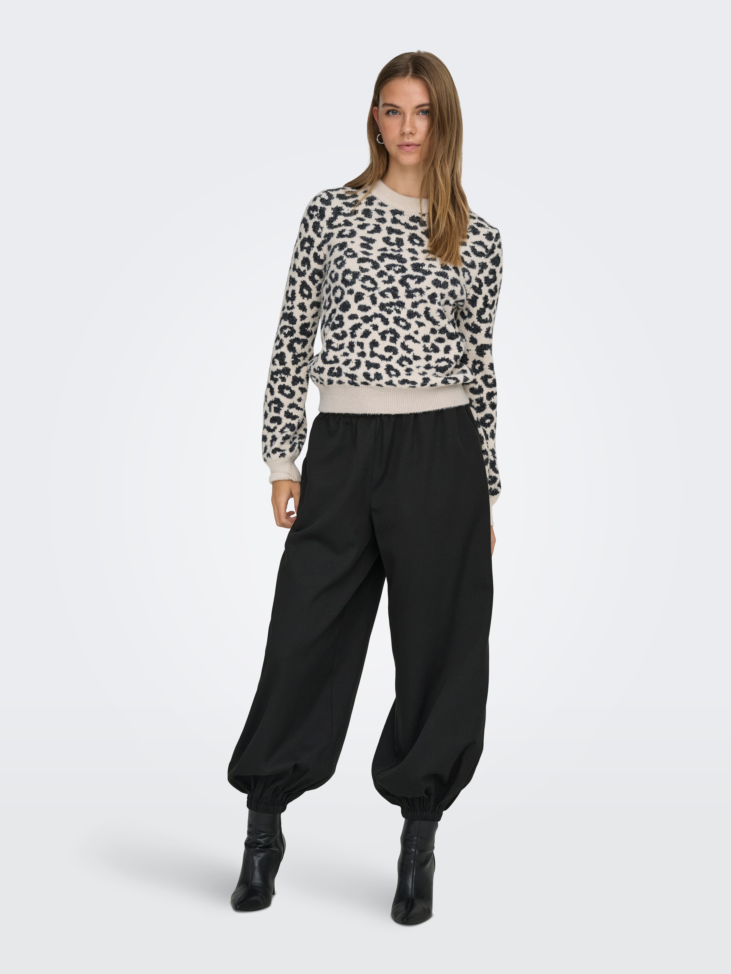 JDY Strickpullover »JDYLORRAINE ANIMAL L/S PULLOVER KNT NOOS«