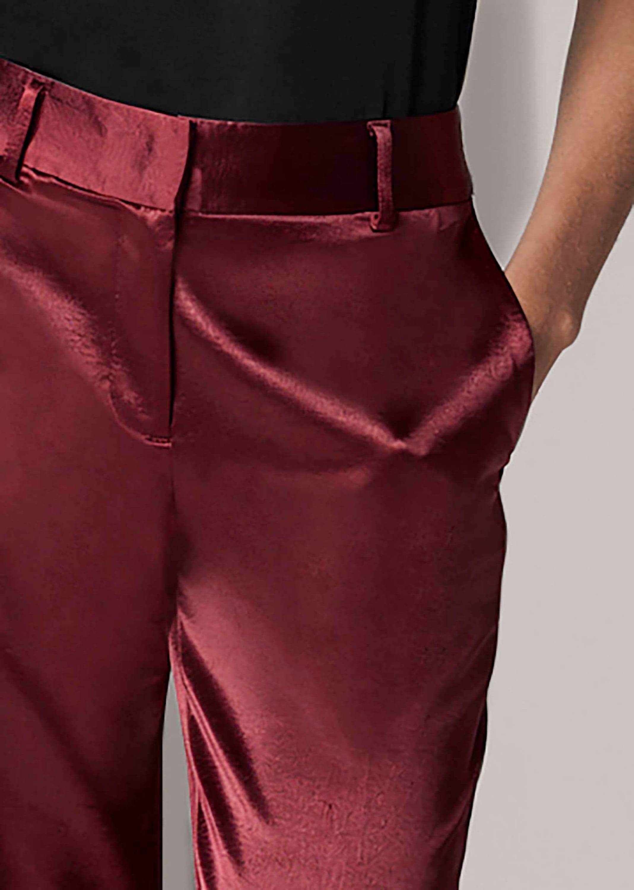 MADELEINE Stoffhose »Hose Satinhose mit Bügelfalten«