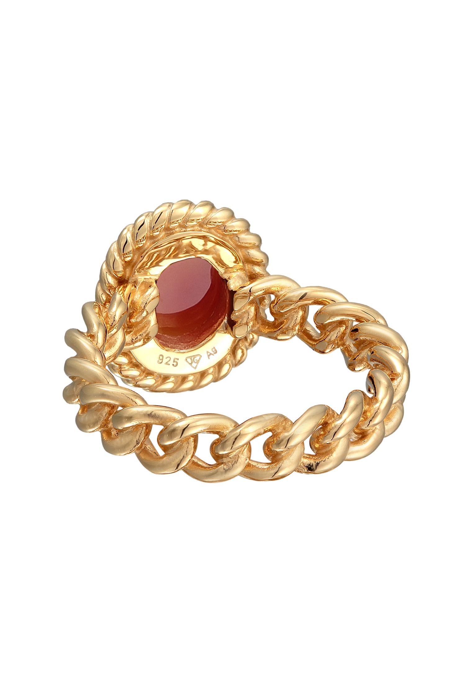 Elli Premium Silberring »Ring Solitär Edelstein Klassik 925 Silber«