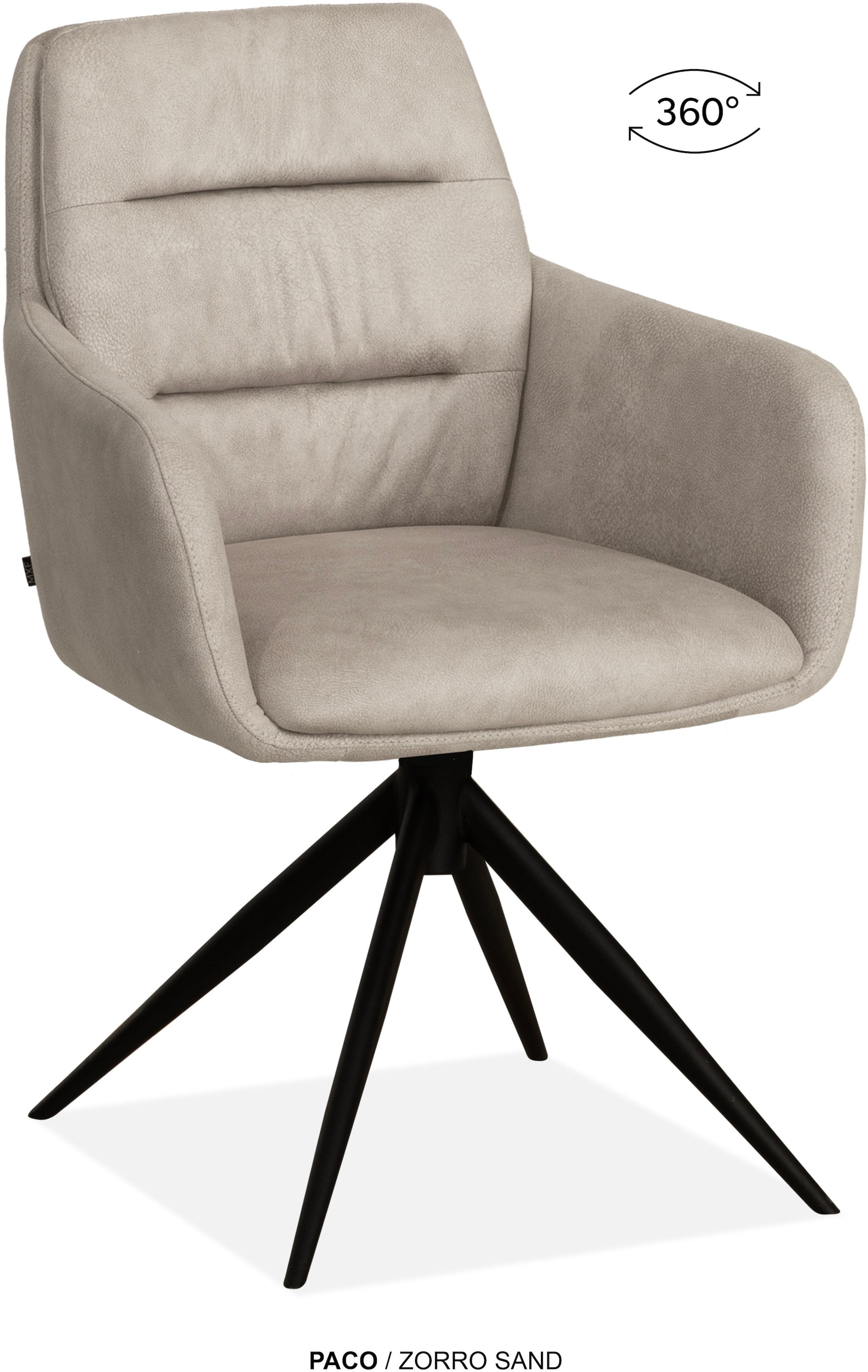 OMG Design Esszimmerstuhl »Paco« (Set) 2 Stk.Drehstuhl mit auto-return, Armlehnenstuhl