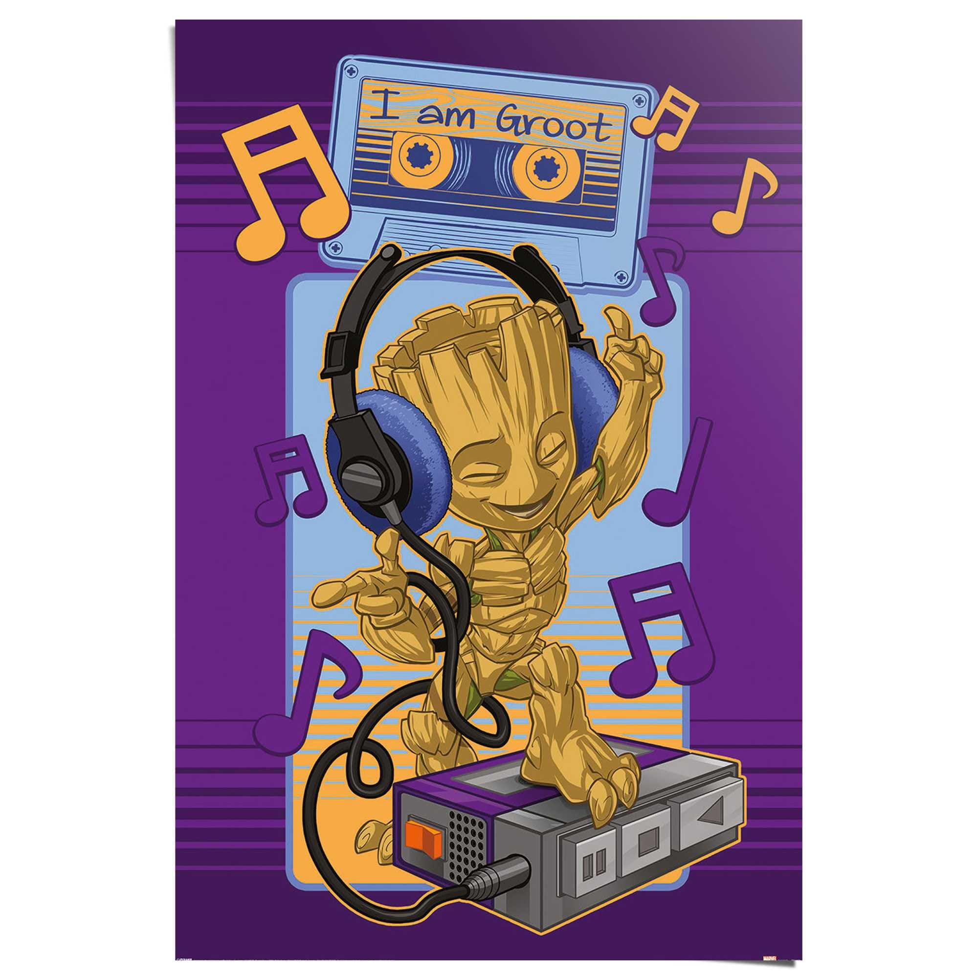 Reinders! Poster »Guardians of the Galaxy - groot cassette«