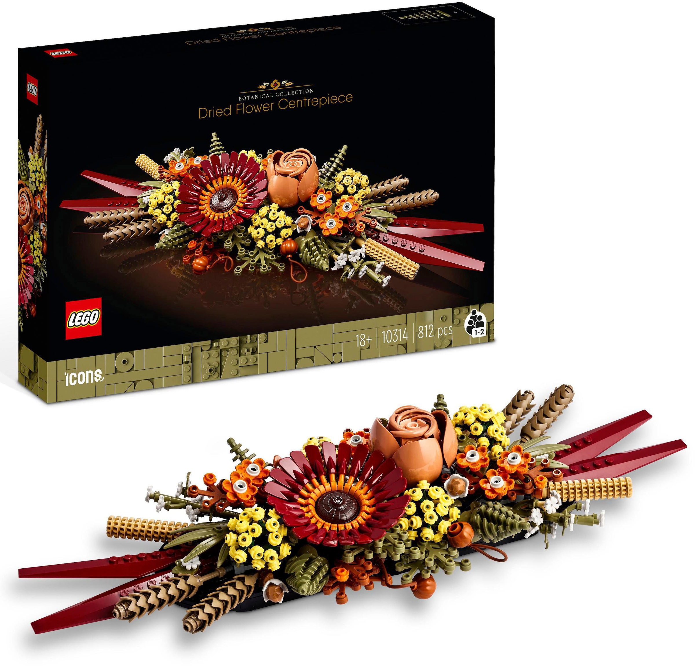 LEGO® Konstruktionsspielsteine »Trockenblumengesteck (10314), LEGO® Icons«, (812 St.),... kaufen