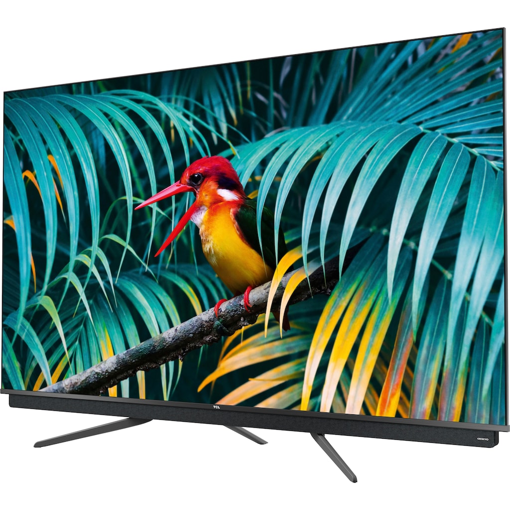 TCL QLED-Fernseher »75C815X1«, 189 cm/75 Zoll, 4K Ultra HD, Smart-TV, integrierter ONKYO Soundbar,Android TV Sprachfernbedienung