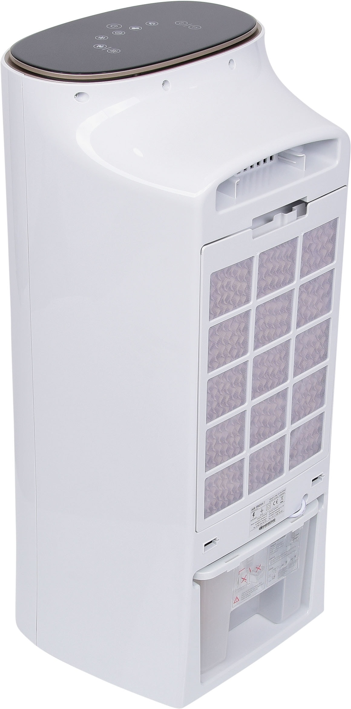 Sonnenkönig Standventilator »Air Fresh 7, Leistung 90/100W, Kühlen-Funktion, Befeuchtungs-Funktion,«, 9h Timer, Fernbedienung, Überhitzungsschutz, 4 Ventilationsstufen