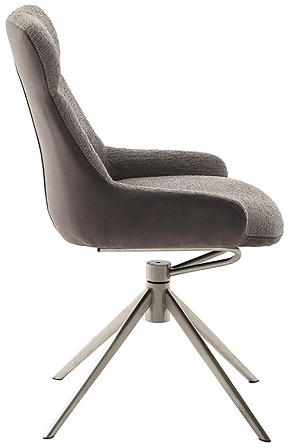 MCA furniture Esszimmerstuhl, Feingewebe, (2er-Set), drehbar 360°, Dreh- & Schwingfunktion, Sitzhöhe ca. 50 cm
