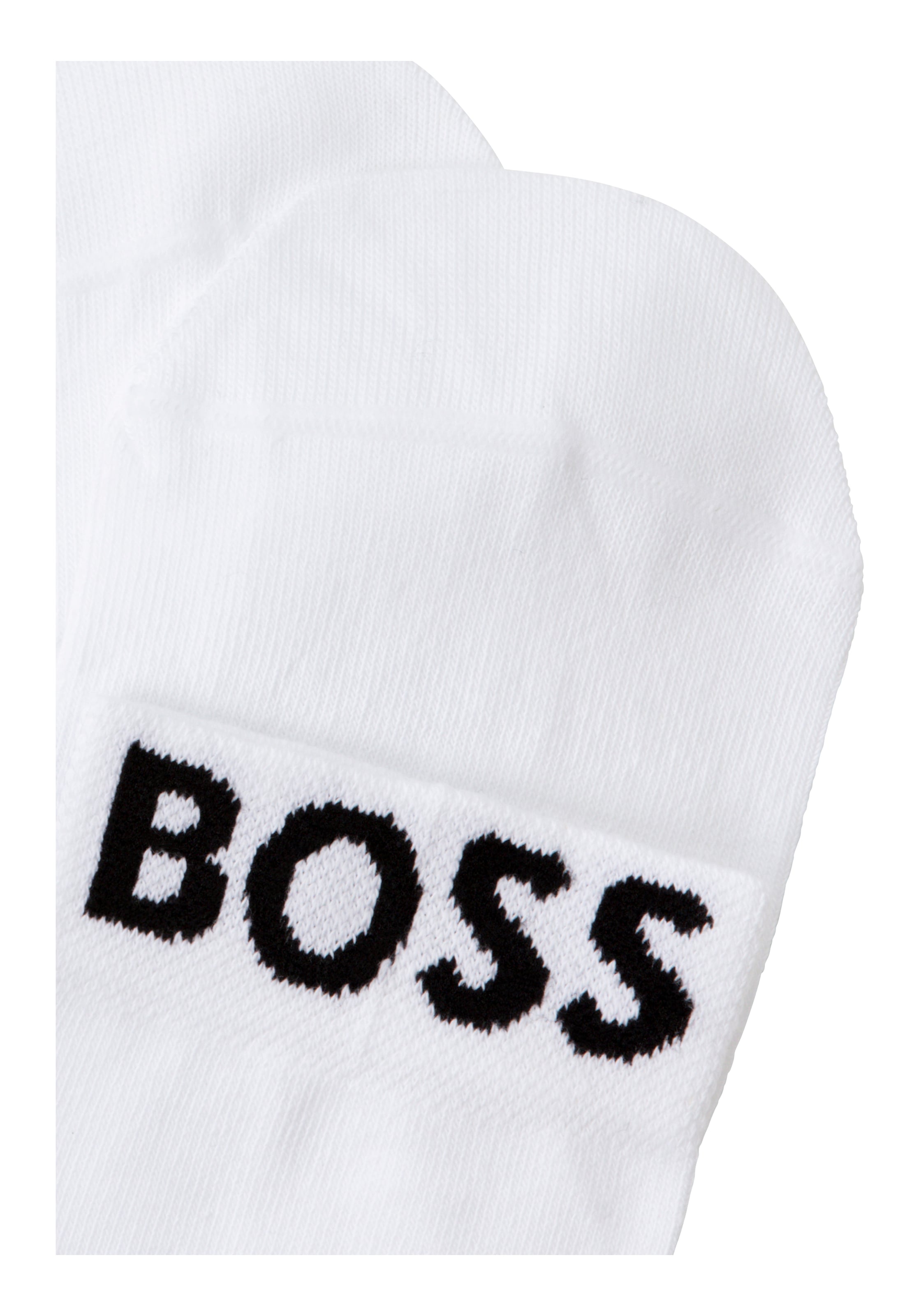 BOSS Freizeitsocken »2P SH Logo CC W«, (Packung, 2 Paar, 2er), mit eingestricktem BOSS Logoschriftzug