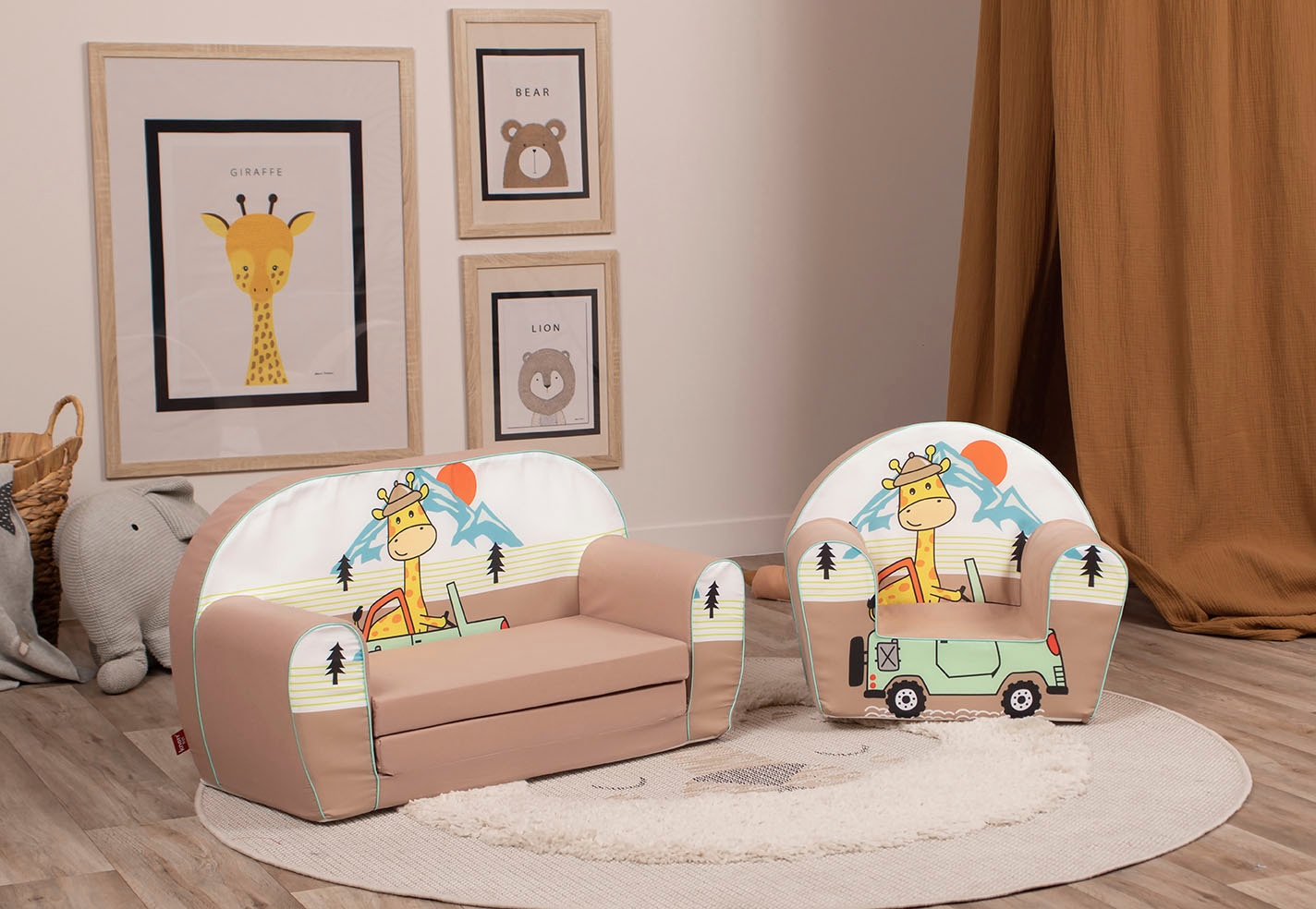 Knorrtoys® Sessel »Giraffe on Tour«, für Kinder; Made in Europe bei