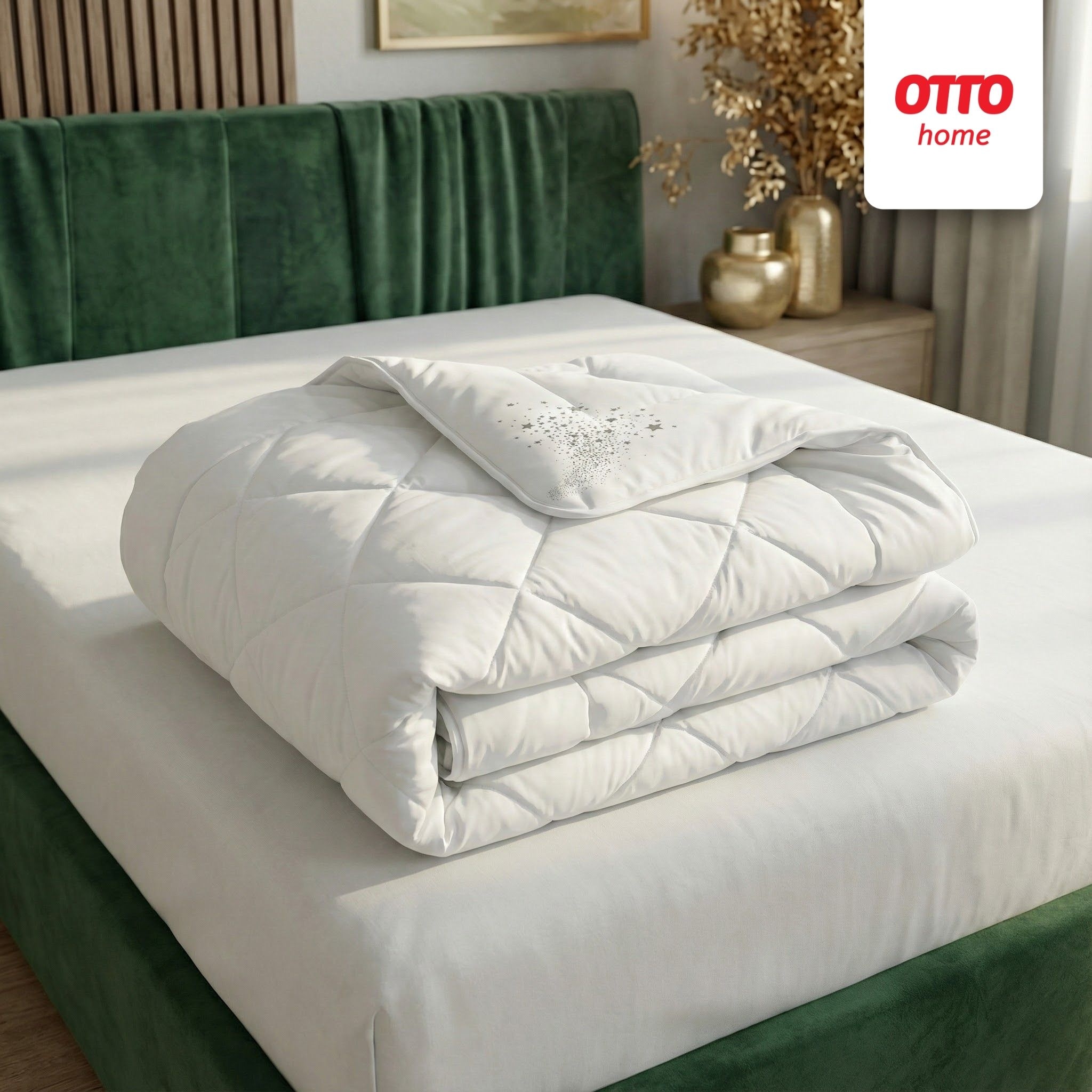 OTTO home Microfaserbettdecke »Baca, Bettdecke 135x200 cm, 155x220 cm und weitere Größen« leicht Füllung aushochwertiger6D-Hohlfaser Bezug Polyester 1 Stk. tlg. Bettdecken, Sommer, Winter, 4-Jahreszeiten, Decke