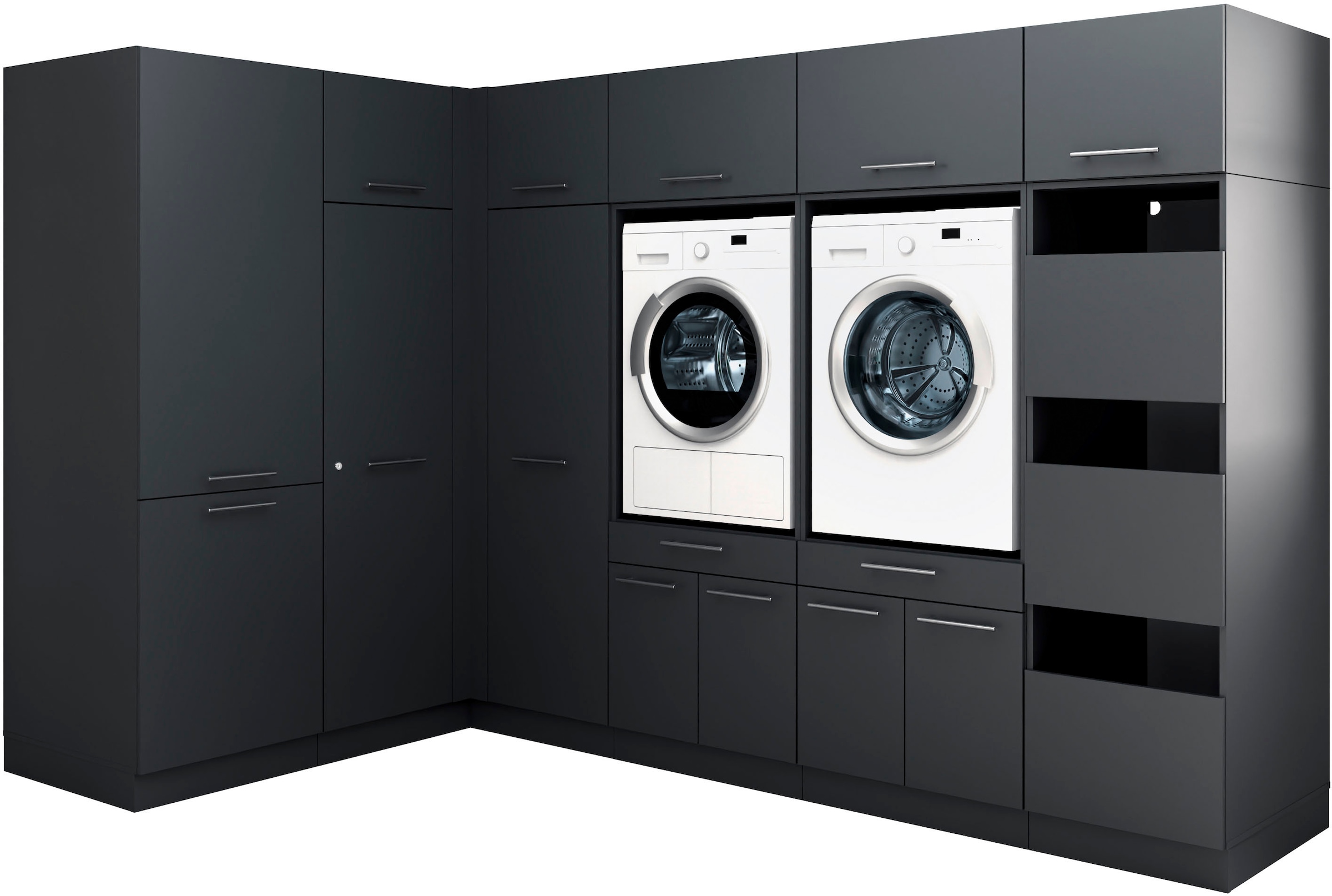 Laundreezy Mehrzweckschrank-Set »Laundreezy, 11-tlg. Mehrzweckschrank-Set B/H/T 285/200/68 cm« 11 Stk. tlg.