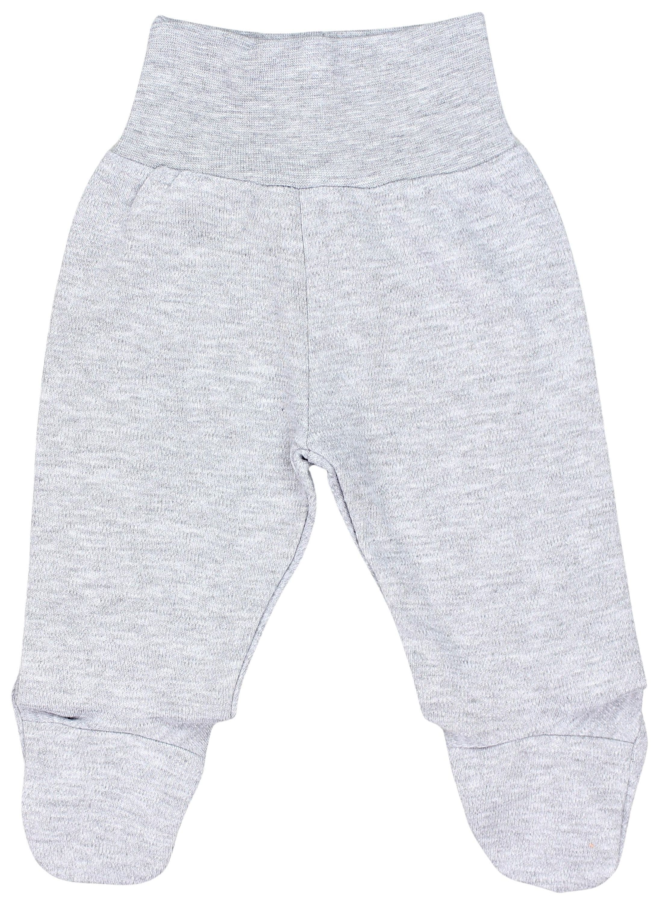 TupTam Jogginghose »Hose Baby Mädchen Strampelhose mit Fuß 3er Pack«