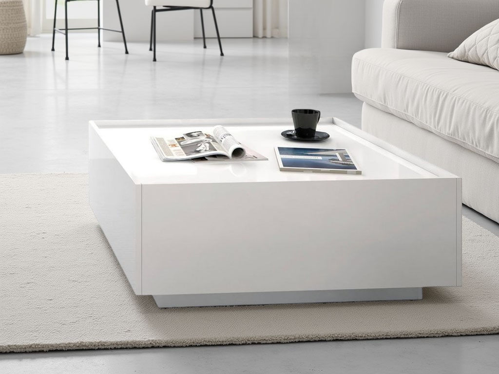 PLACES OF STYLE Couchtisch »Piano« hochwertig UV lackiert, mit zwei Schubladen inkl. Soft-Close Funktion