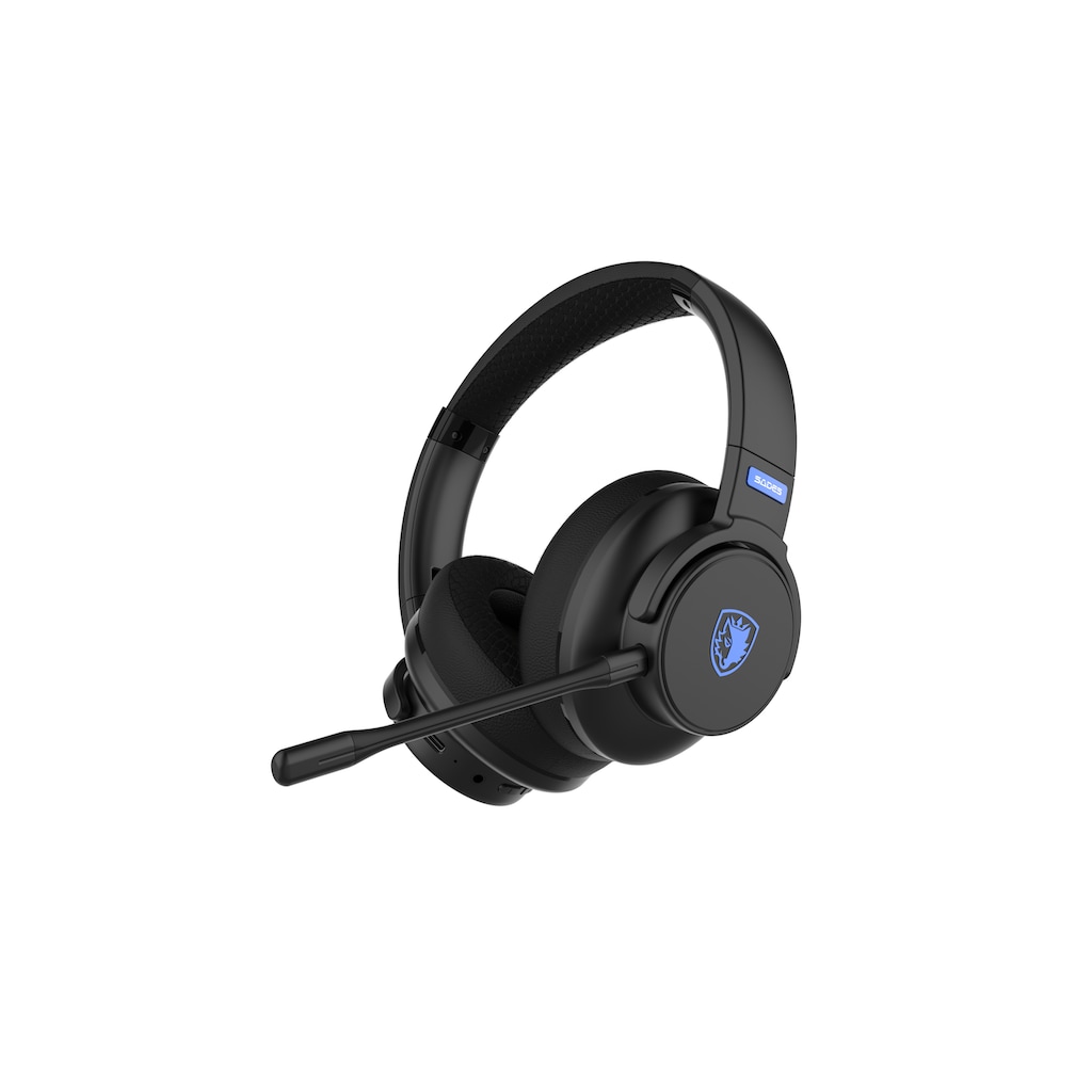 Sades Gaming-Headset »SADES Runner SA-202 Gaming Headset, schwarz, USB, kabellos, Stereo«, Wireless, Rauschunterdrückung