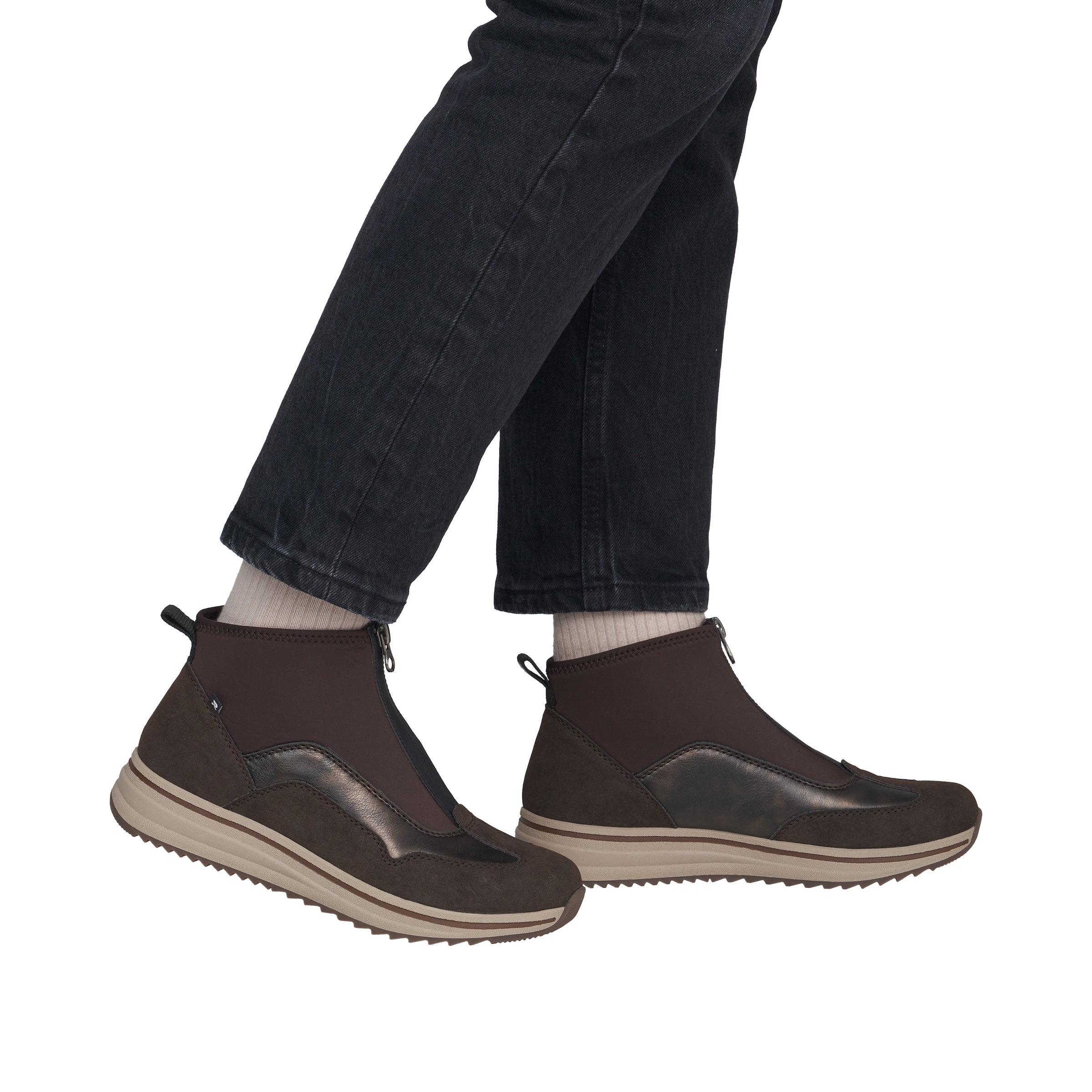 Rieker Sneakerboots  Stiefelette, High-Top Sneaker mit Reißverschluss vorne