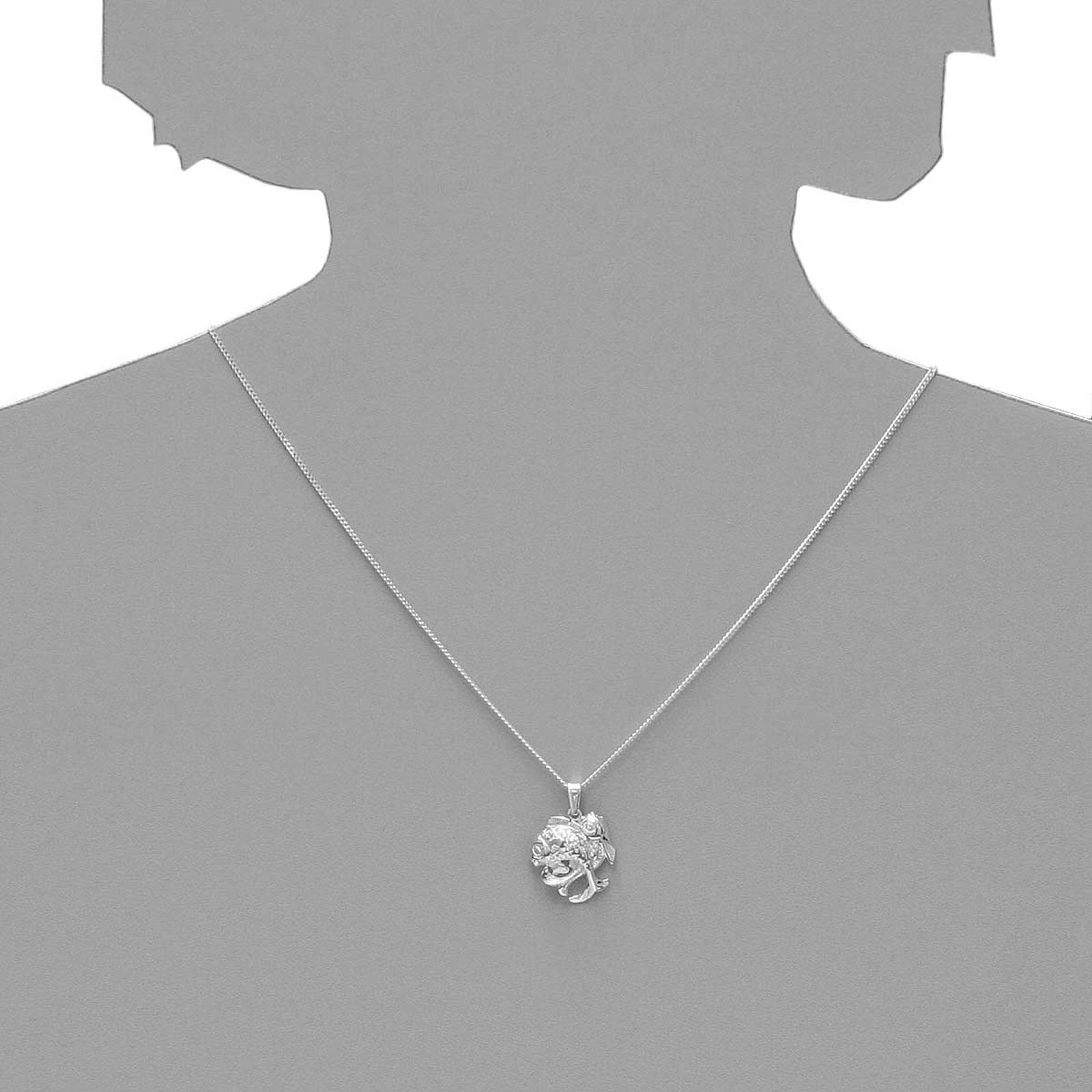 OSTSEE-SCHMUCK Kette mit Anhänger »Ostsee-Schmuck Kette mit Anhänger Tierkreiszeichen Fische«