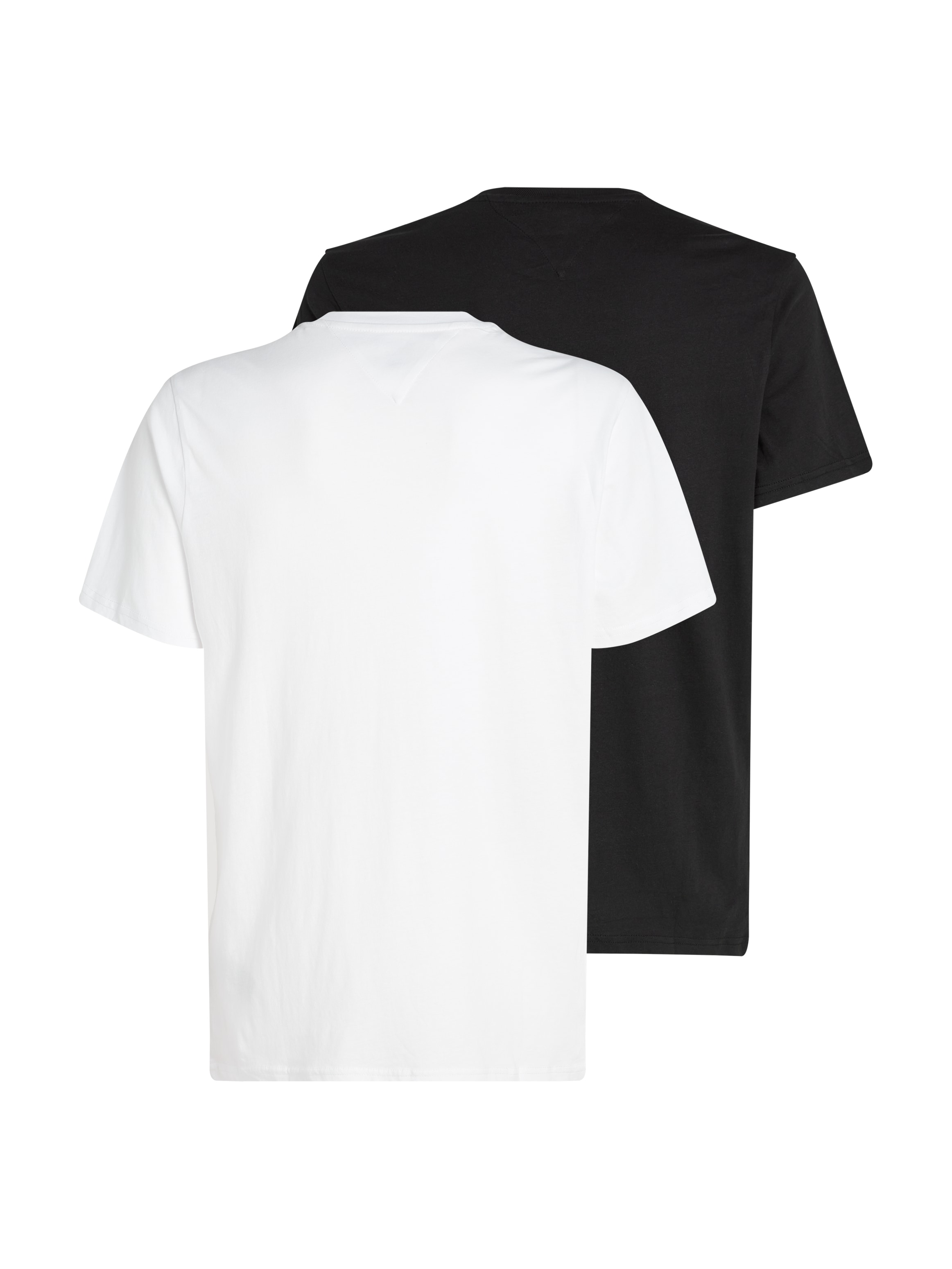 Tommy Jeans T-Shirt »TJM SLIM 2PACK S/S FLAG DNA TEE«, (Packung, 2er), mit großem Logodruck auf der Brust