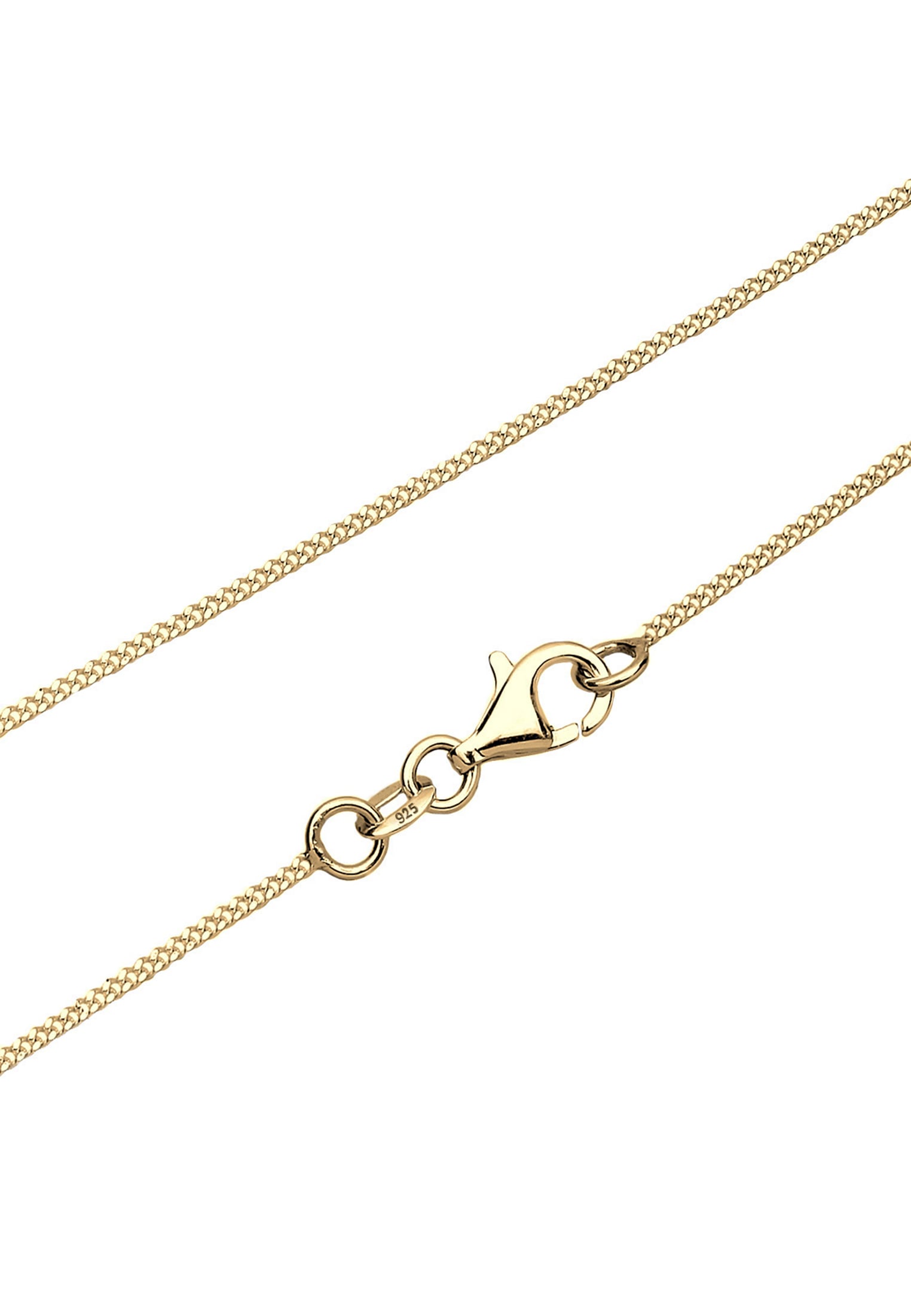 Elli Kette mit Anhänger »Halskette Panzerkette Engel Flügel Basic Boho 925 Silber«