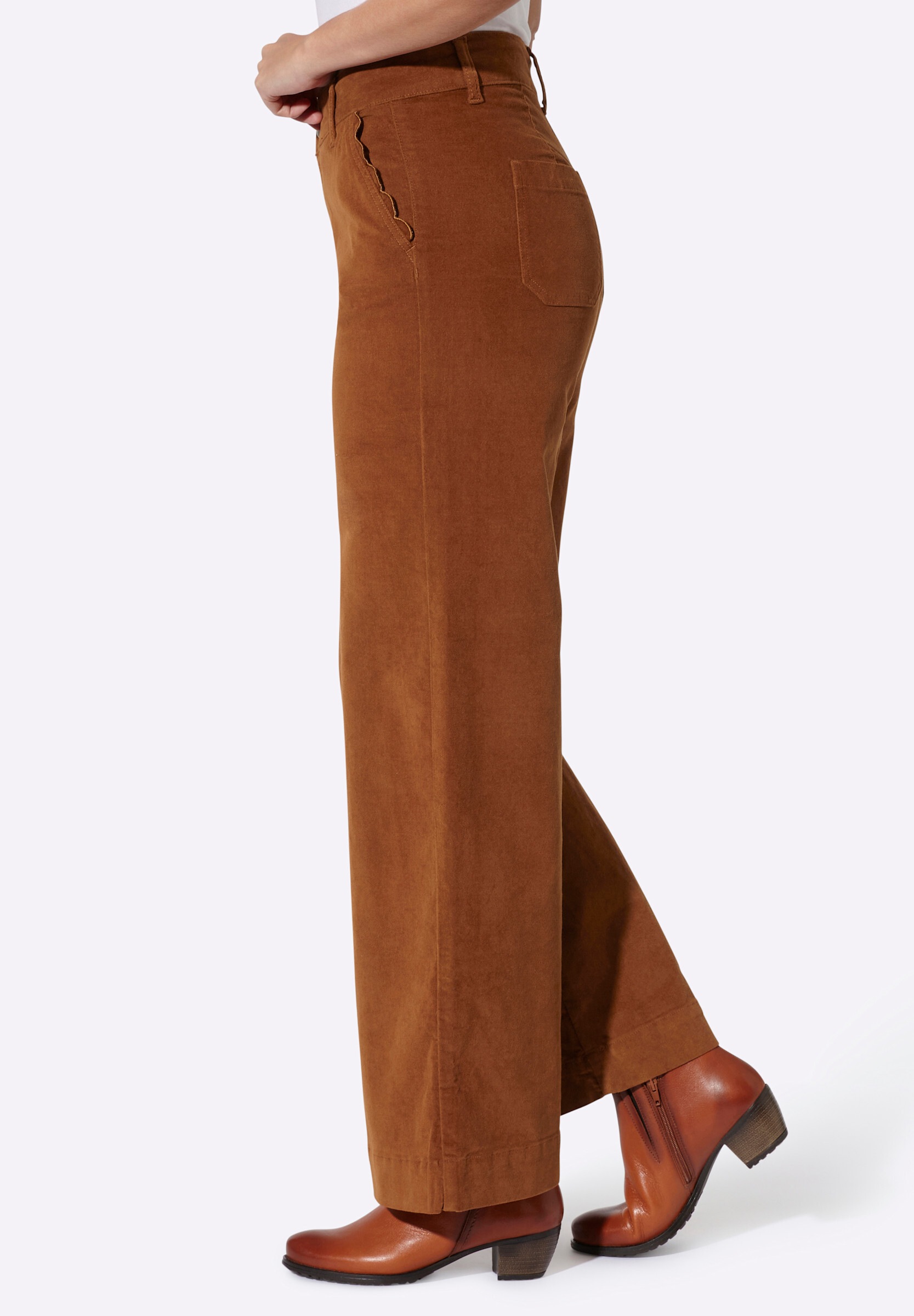 heine Stoffhose »Samt-Hose Samthose mit Wellenkanten«