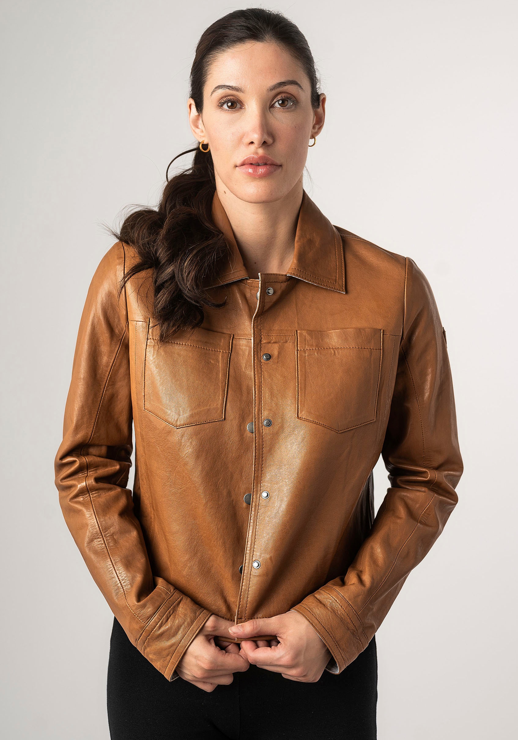 Mauritius Lederjacke »MWLefei«, mit Brusttaschen