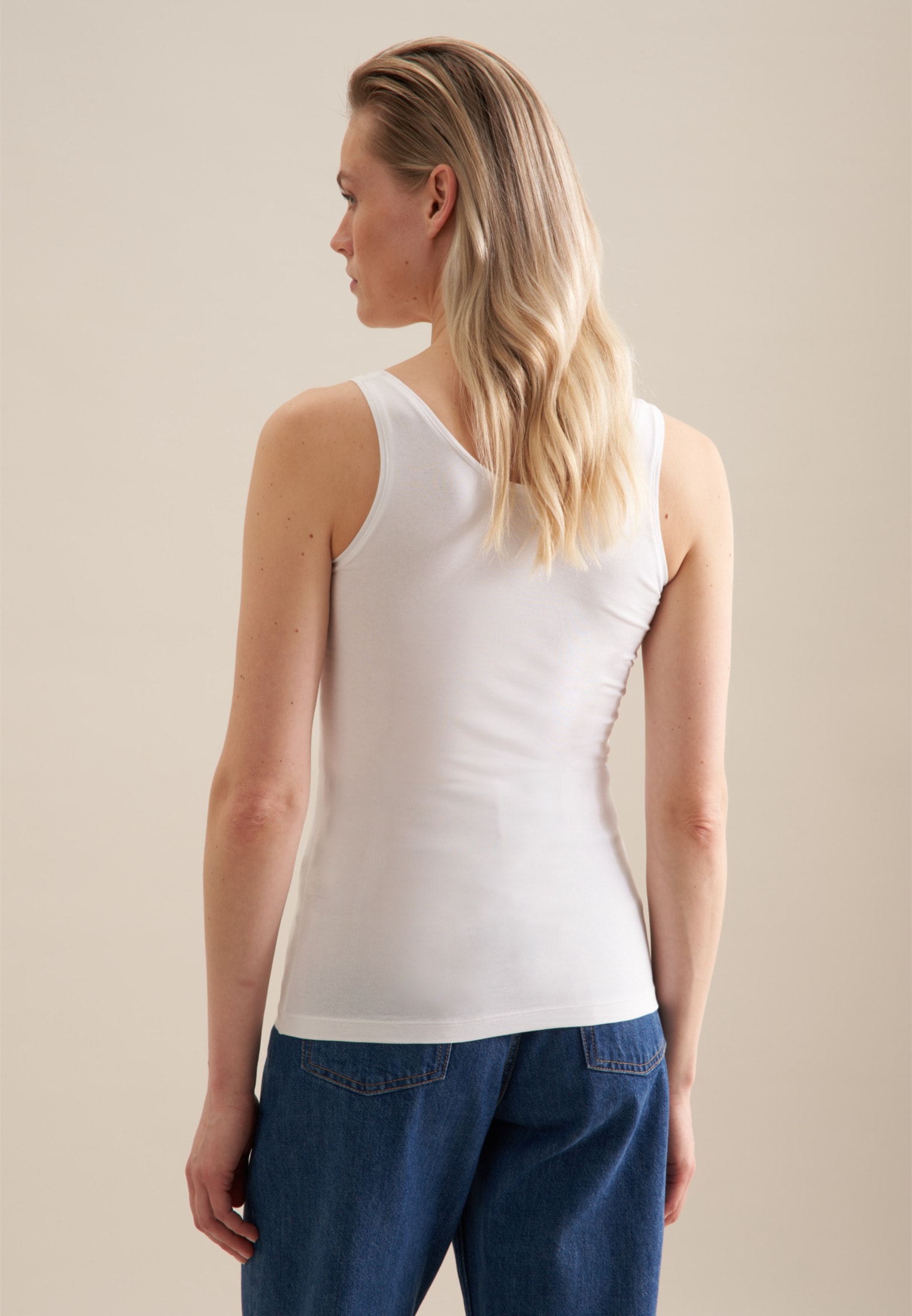 seidensticker Shirttop »Schwarze Rose«, Ohne Arm Rundhals