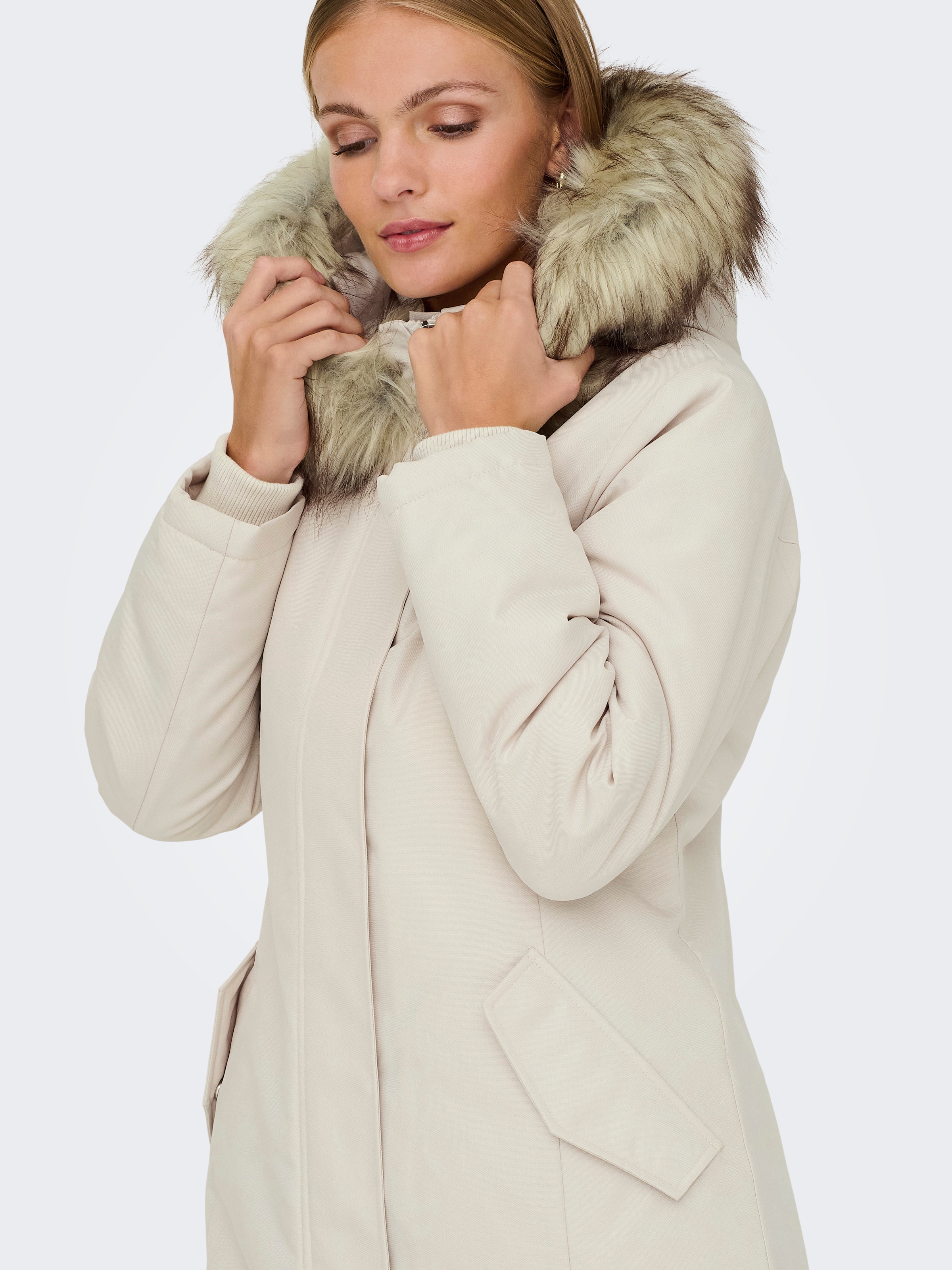 ONLY Parka »ONLNEWKATY PARKA LIFE OTW CC« mit Kapuze