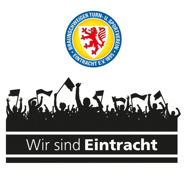 Wandtattoo Raten (1 Braunschweig »Eintracht bestellen Logo«, auf St.) Wall-Art Fans