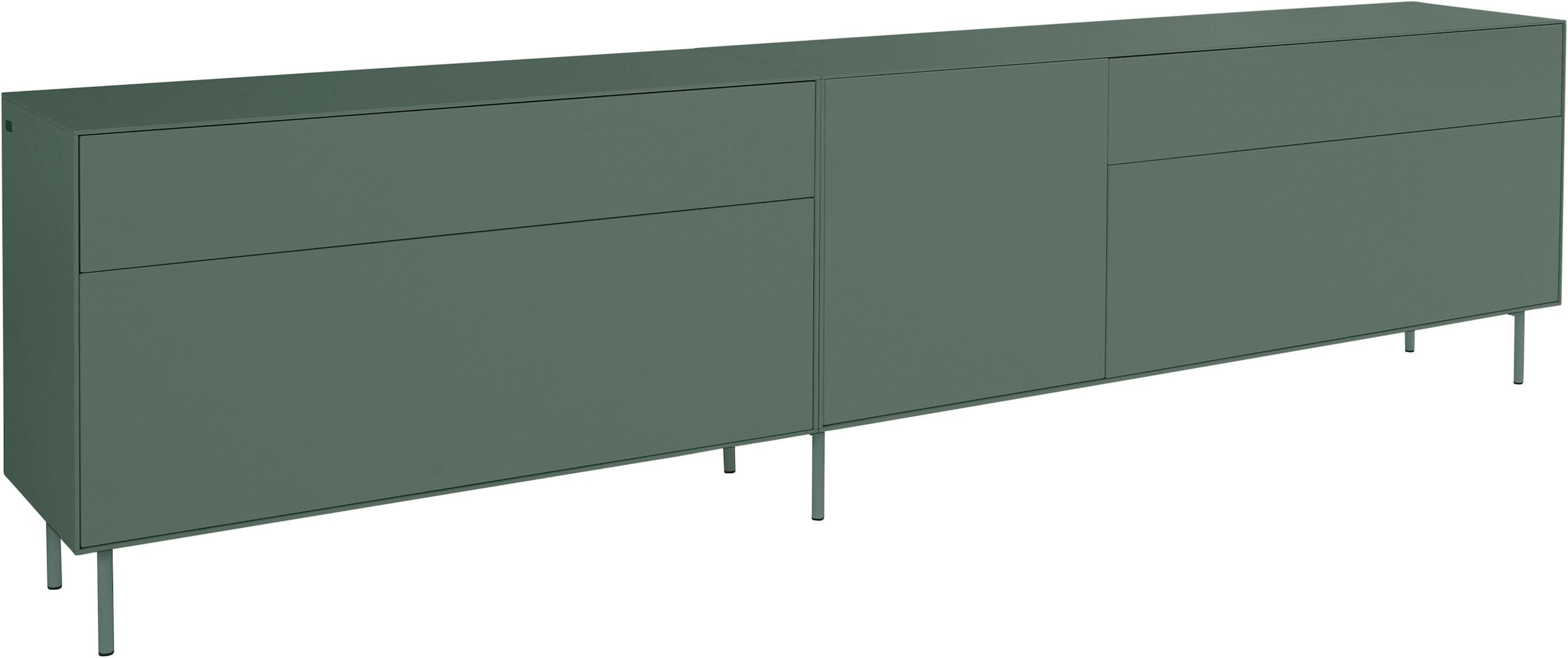 LeGer Home by Lena Gercke Lowboard »Essentials«, (2 St.), Breite: 279cm, MDF lackiert, Push-to-open-Funktion