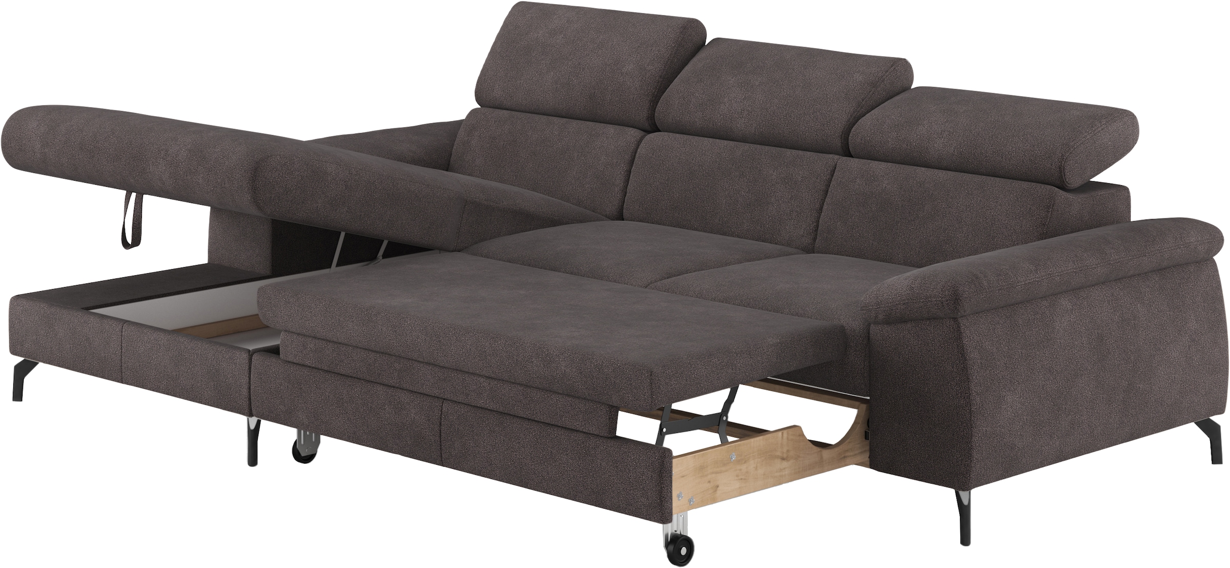 COTTA Ecksofa »Kitty L-Form«, inkl. Kopfteilverstellung, optional mit Bettfunktion u. Bettkasten