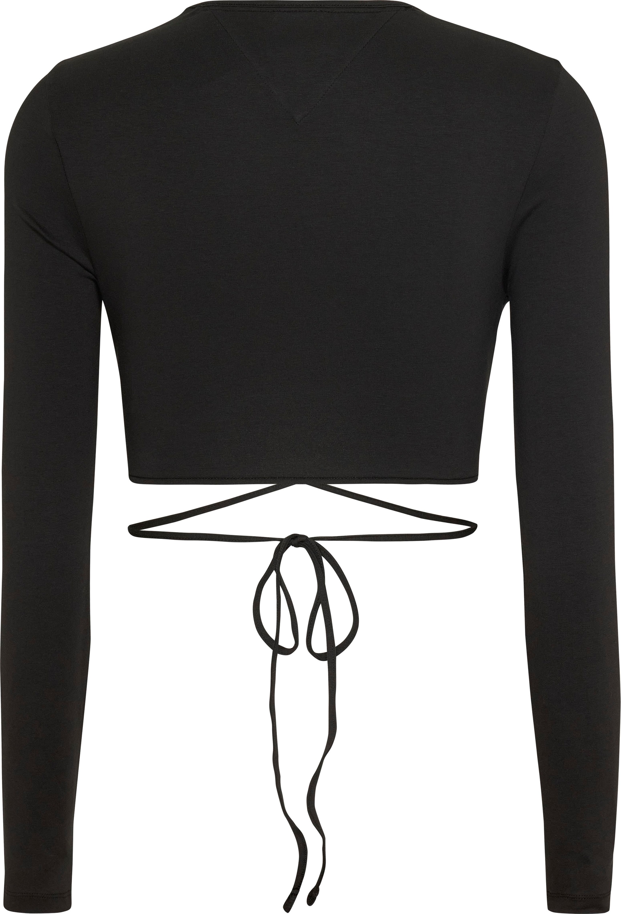Tommy Jeans Langarmshirt »TJW TIE WRAP TOP«, mit Tommy Jeans Markenlabel