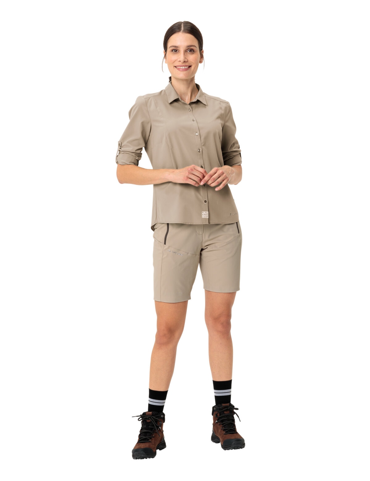 VAUDE Langarmshirt »WOMEN'S ROSEMOOR LS SHIRT IV« Langarm, für Trekking und Wandern, leicht und atmungsaktiv