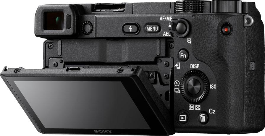 Sony Systemkamera »ILCE-6400B - Alpha 6400 E-Mount«, 24,2 MP, 4K Video, 180°  Klapp-Display, NFC, nur Gehäuse bei