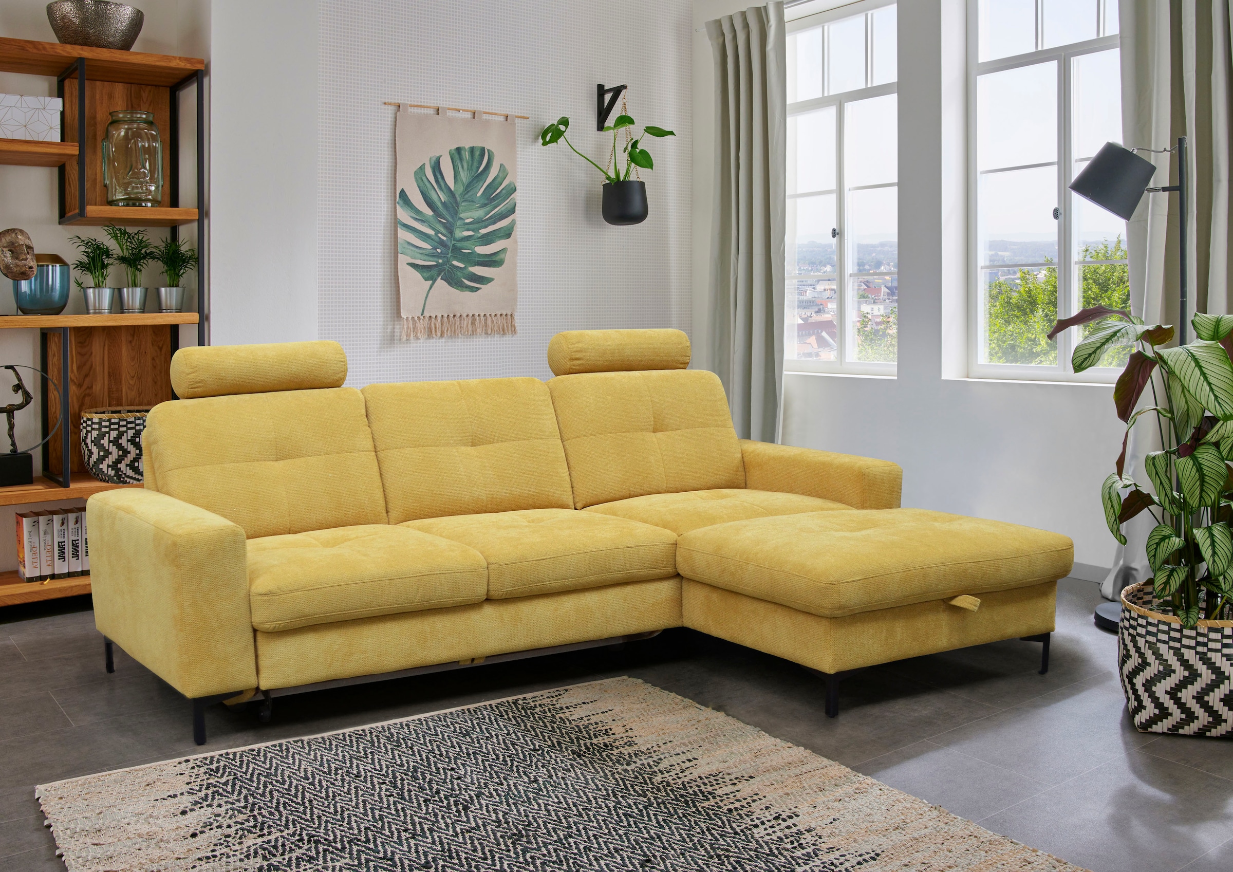 alina Ecksofa »Stelvia«, Inklusive Nackenstützen, Breite 254 cm