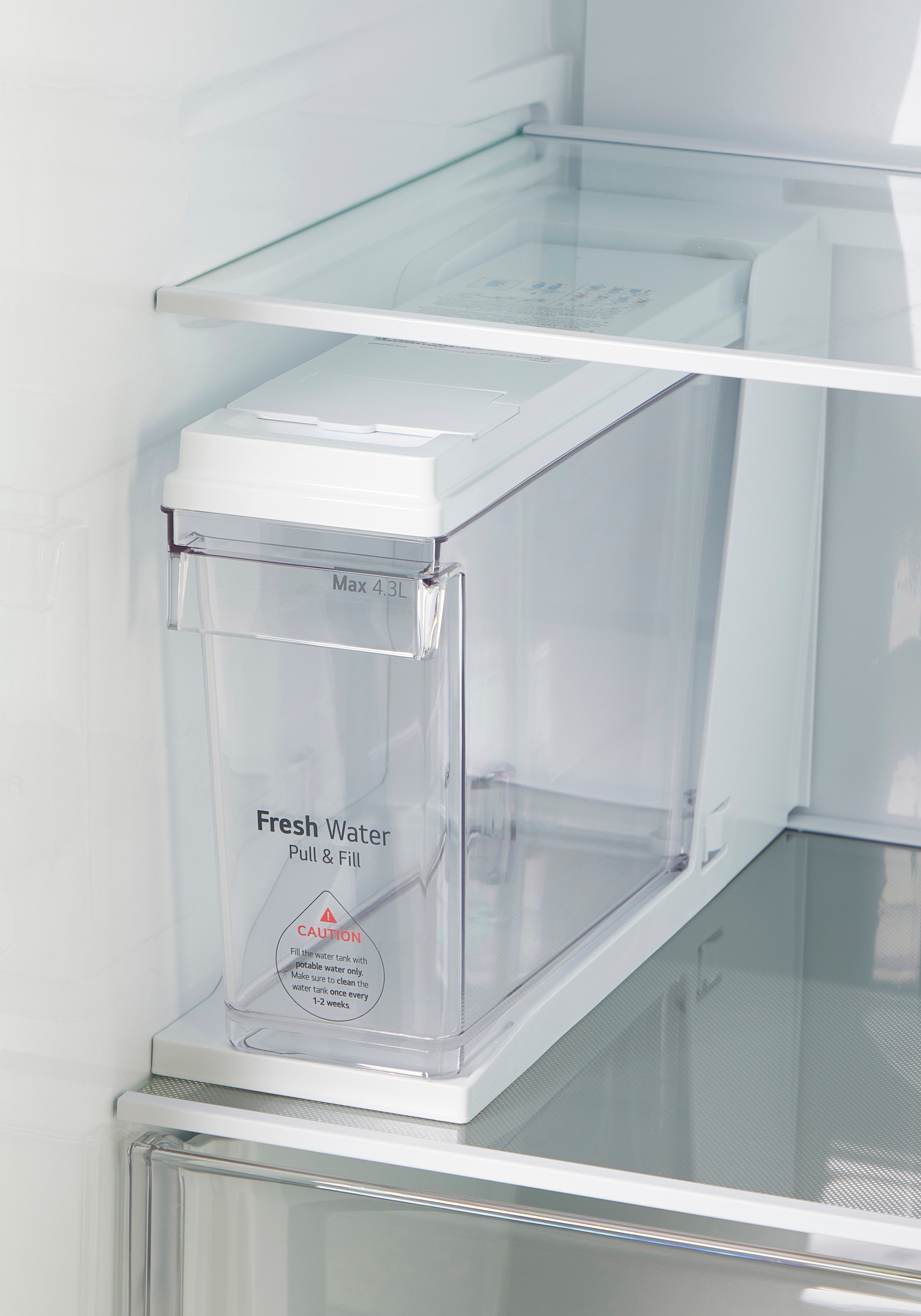LG Side-by-Side »GSLC41EPPE«, Total No Frost, LINEARCooling, Multi-Airflow, Integrierter Wassertank