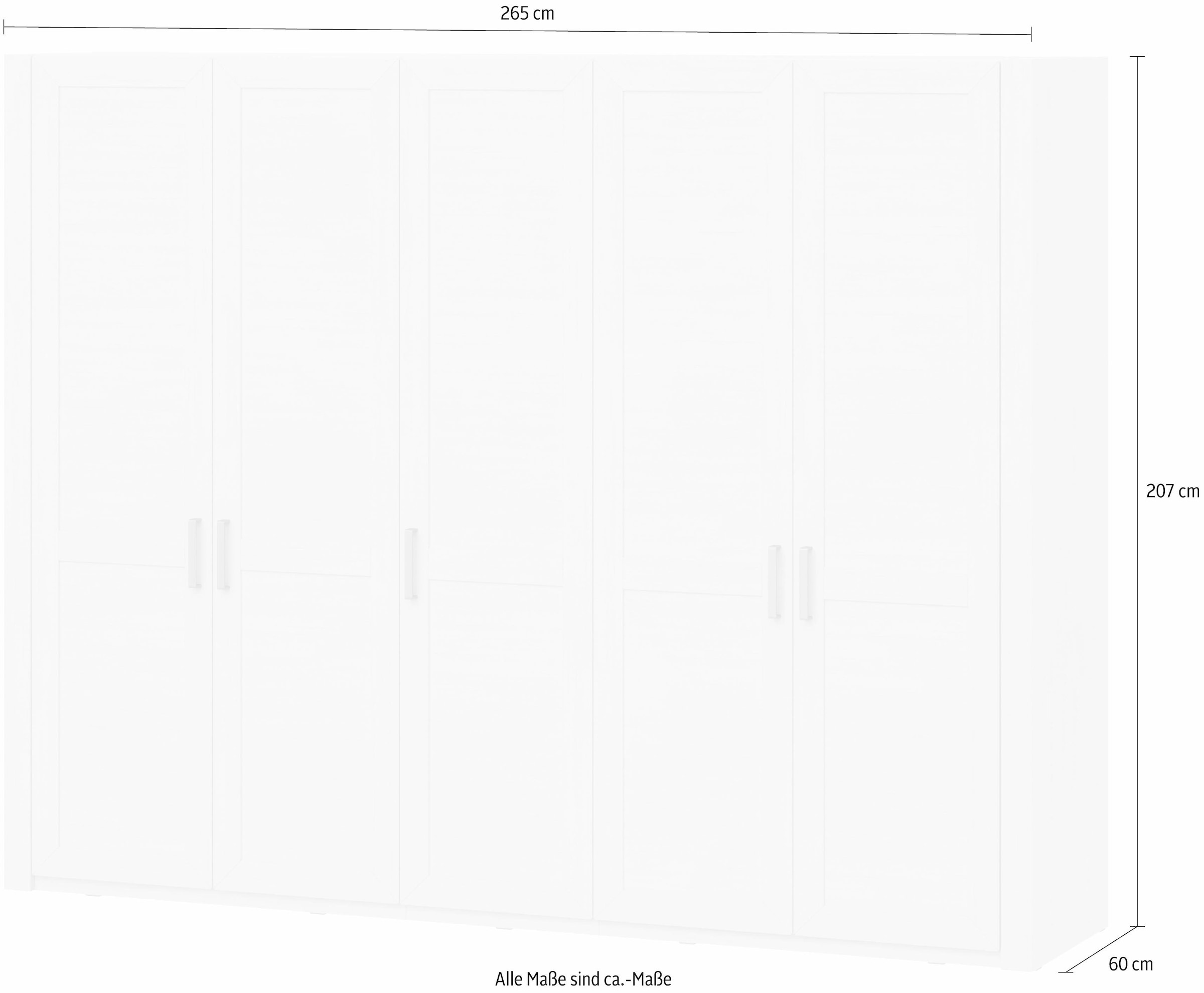 71, 5- Drehtürenschrank »Oakland«, türig im Pino set Musterring Typ kaufen Aurelio, Landhausstil bequem by one